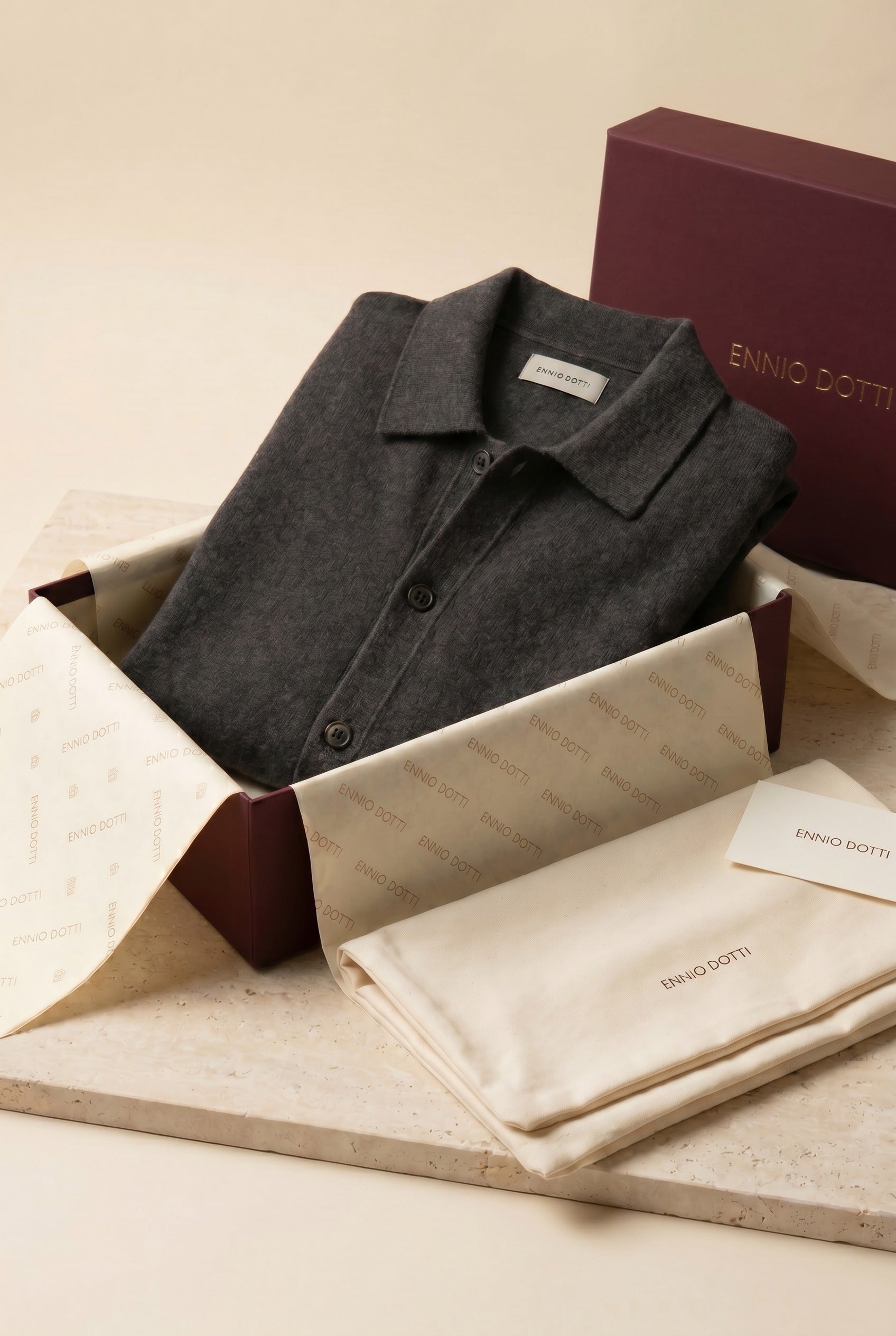 Lorenzo Cashmere Cardigan Dark Grey
