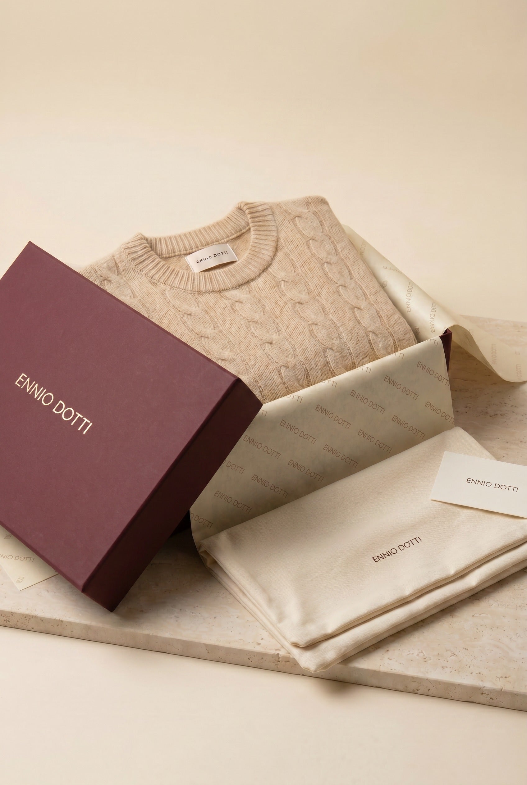 Soreno Cashmere Knit Beige