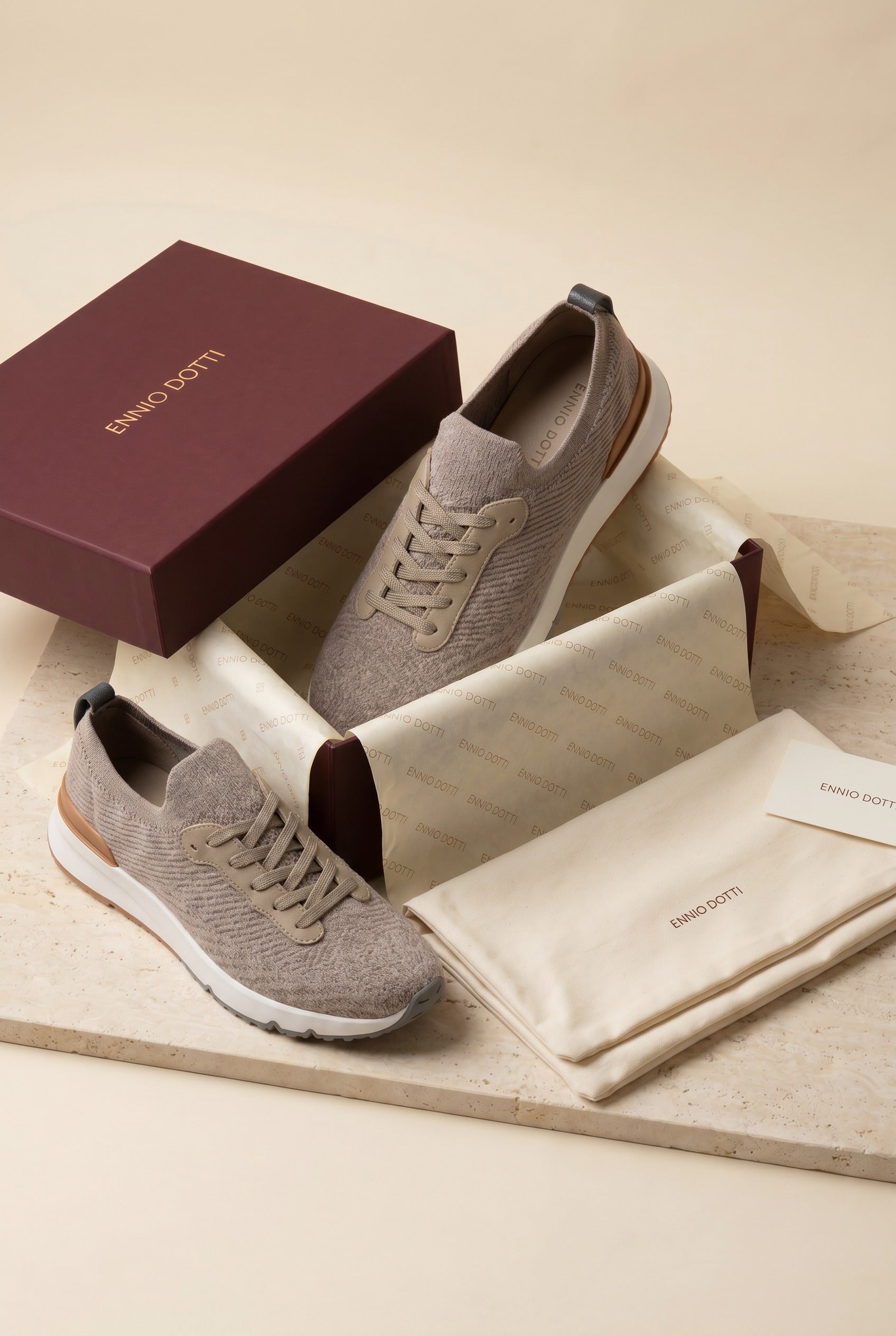 Avelino Mesh Runner Light Taupe