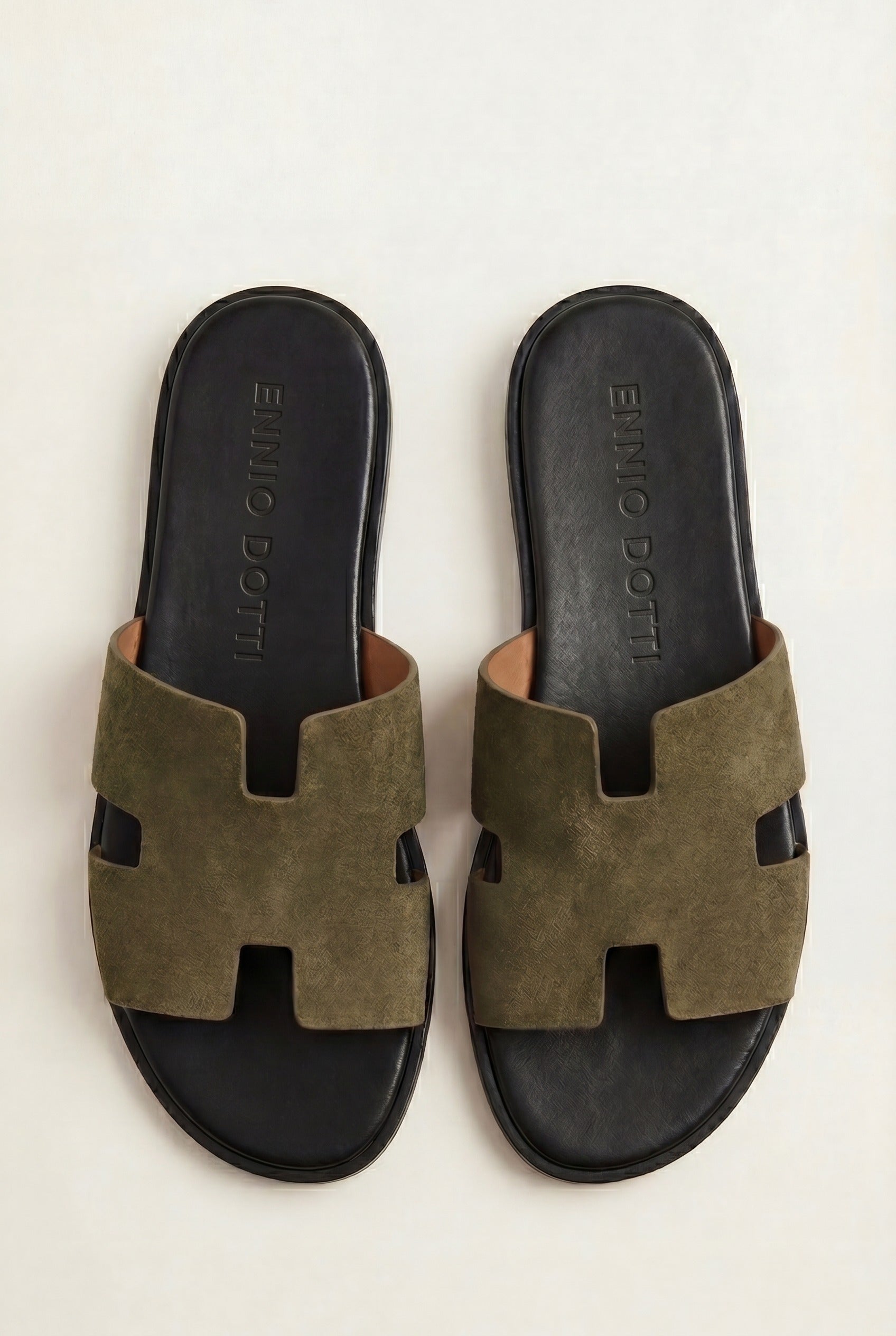 Matera Suede Sandal Olive