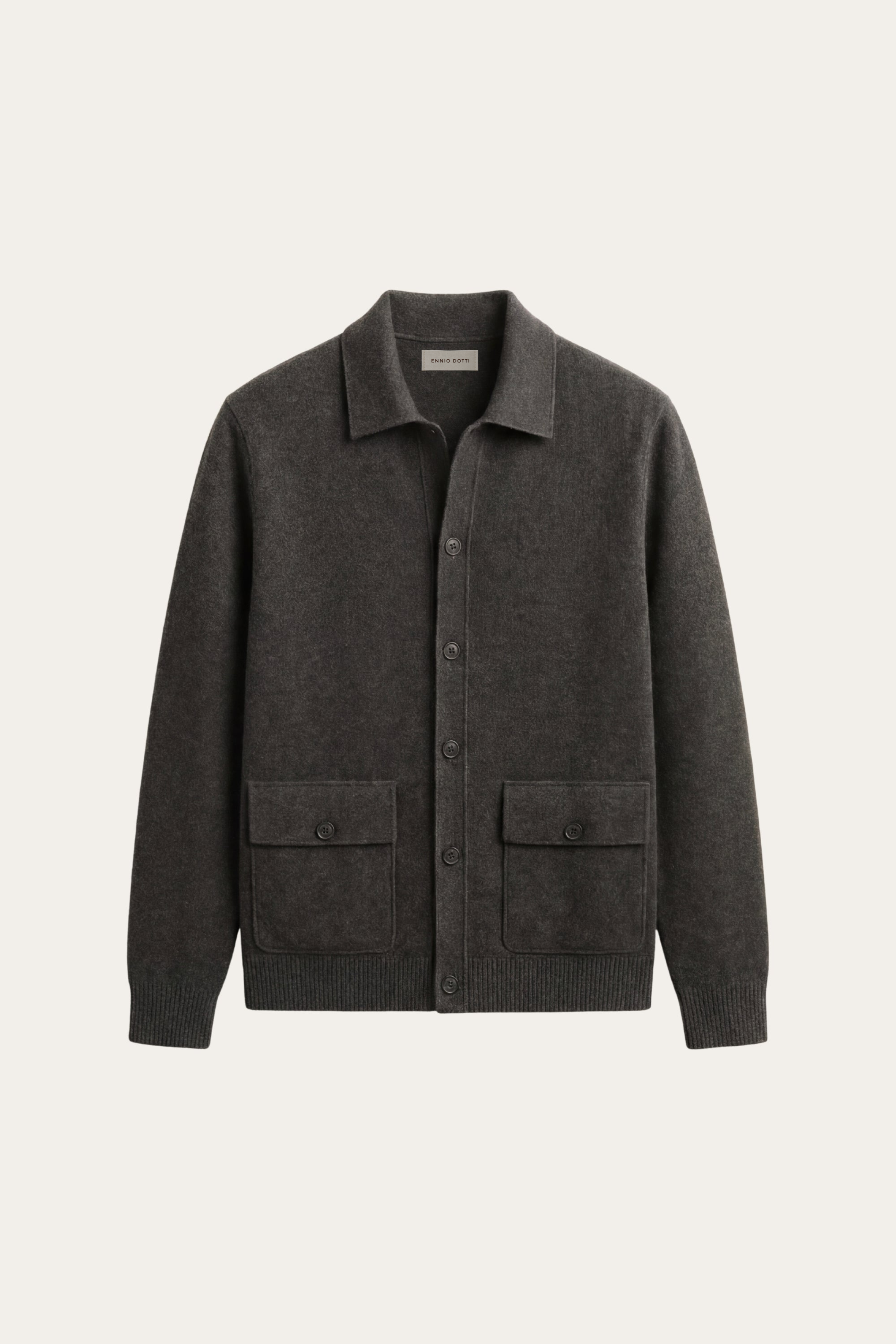 Lorenzo Cashmere Cardigan Dark Grey