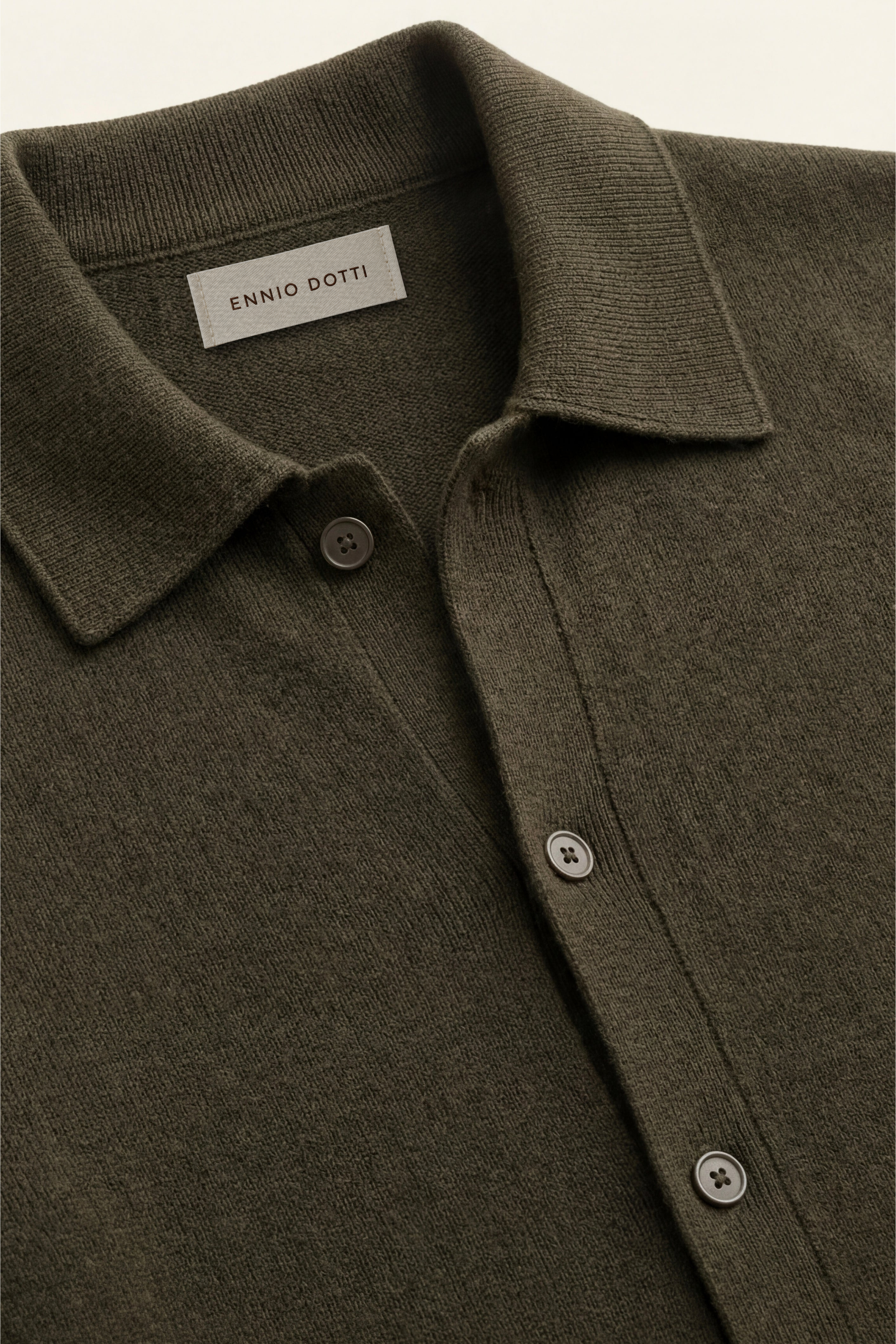 Lorenzo Cashmere Cardigan Olive Green
