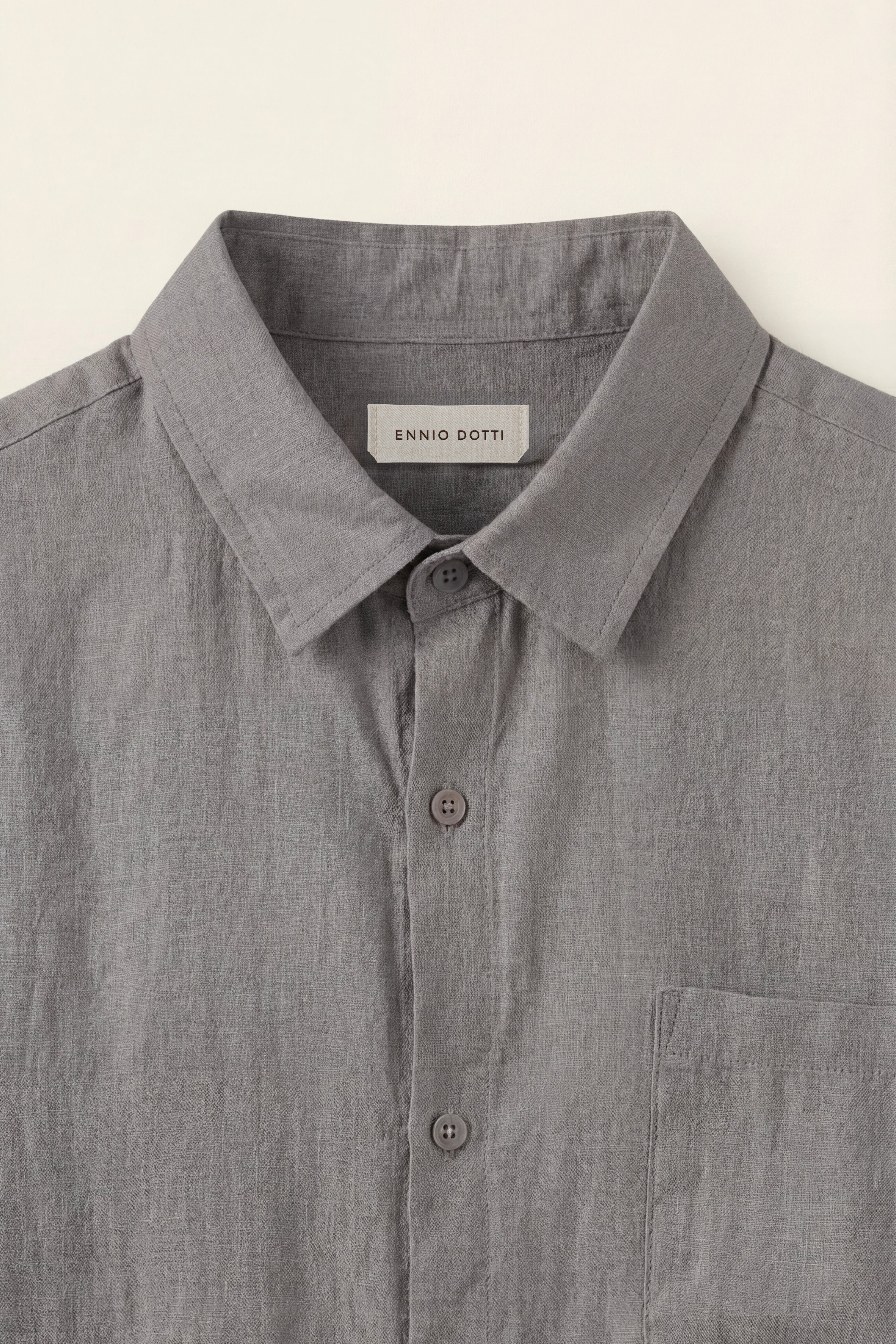 Torino Linen Shirt Grey