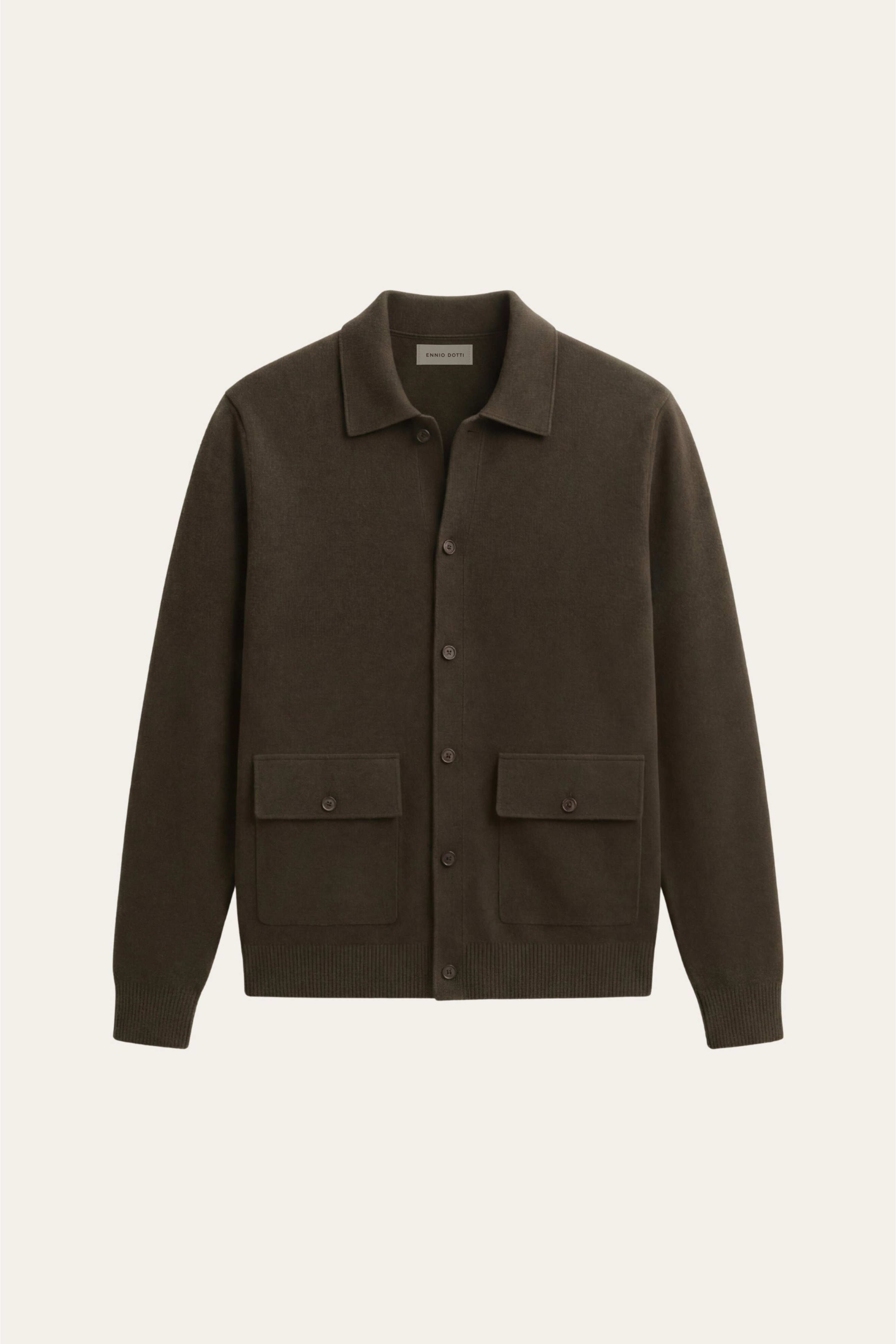 Lorenzo Cashmere Cardigan Olive Green