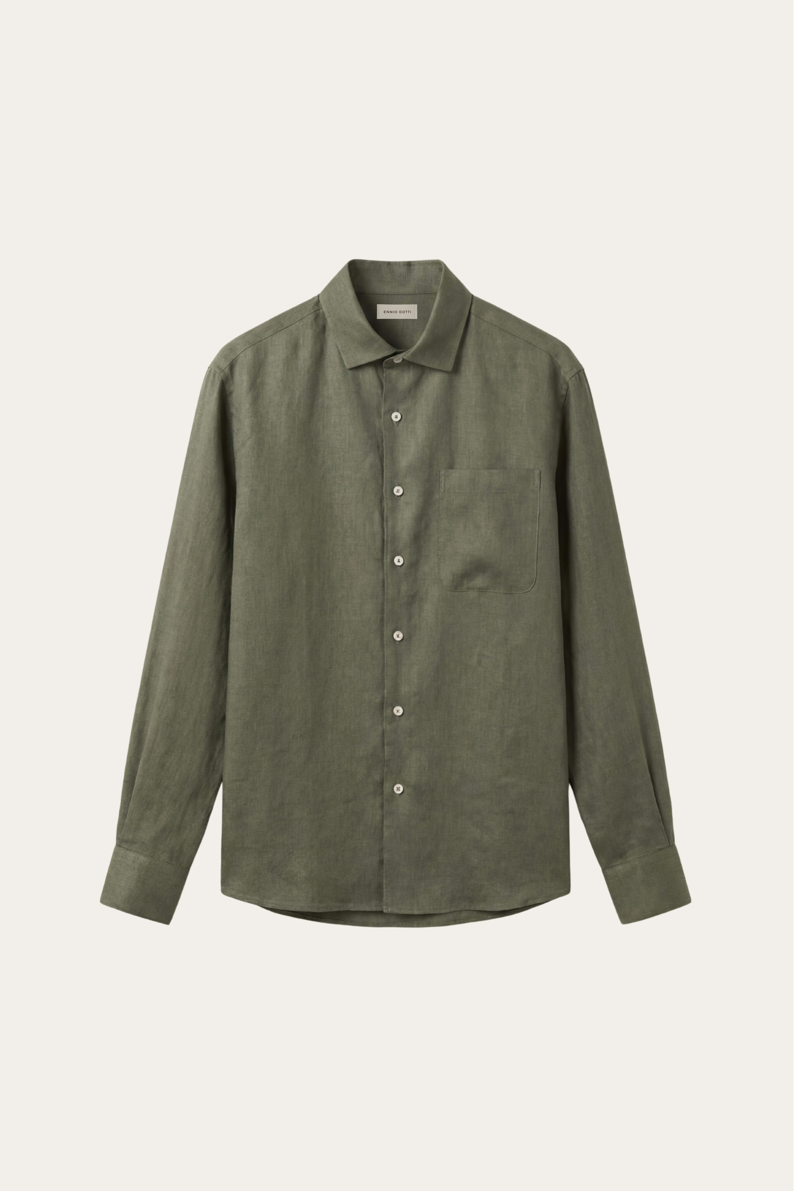 Positano Linen Shirt Olive