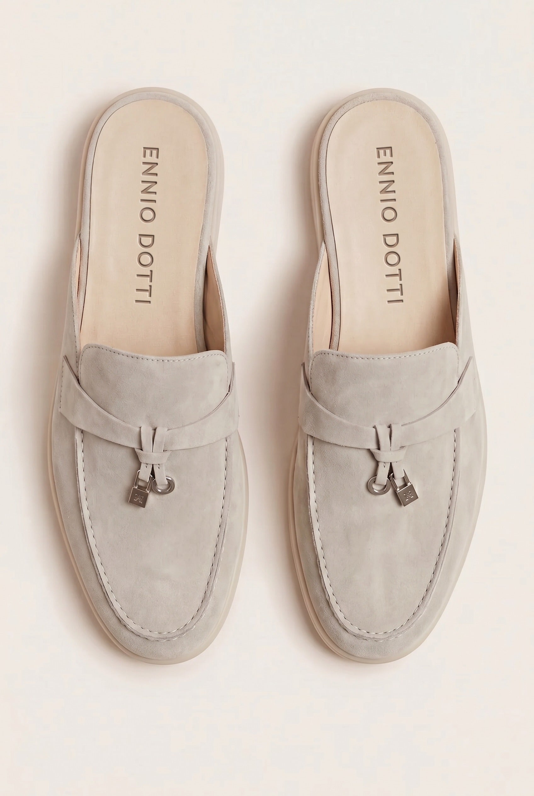Maretti Buckle Mule Light Beige