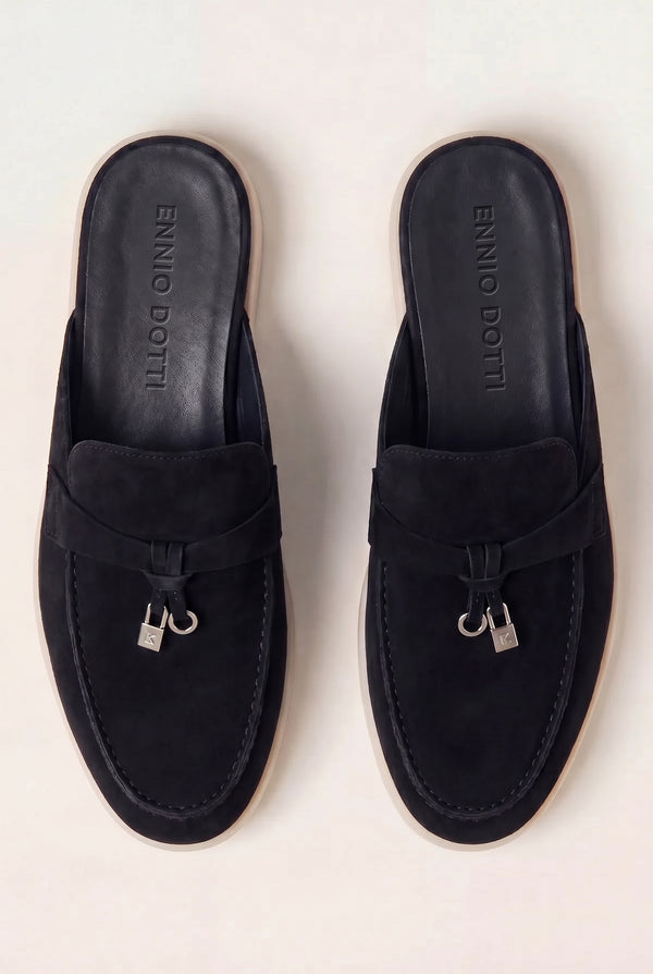 Maretti Buckle Mule Black
