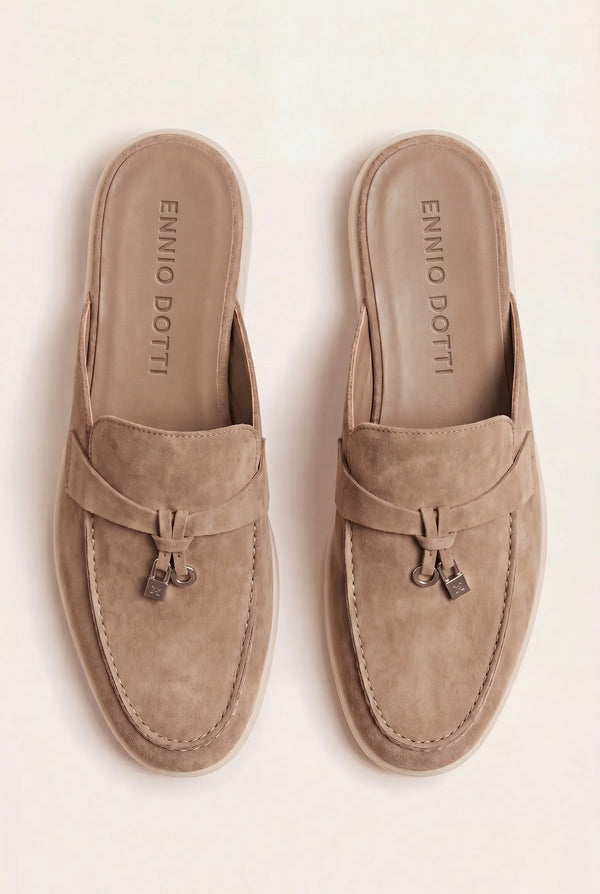 Maretti Buckle Mule Beige