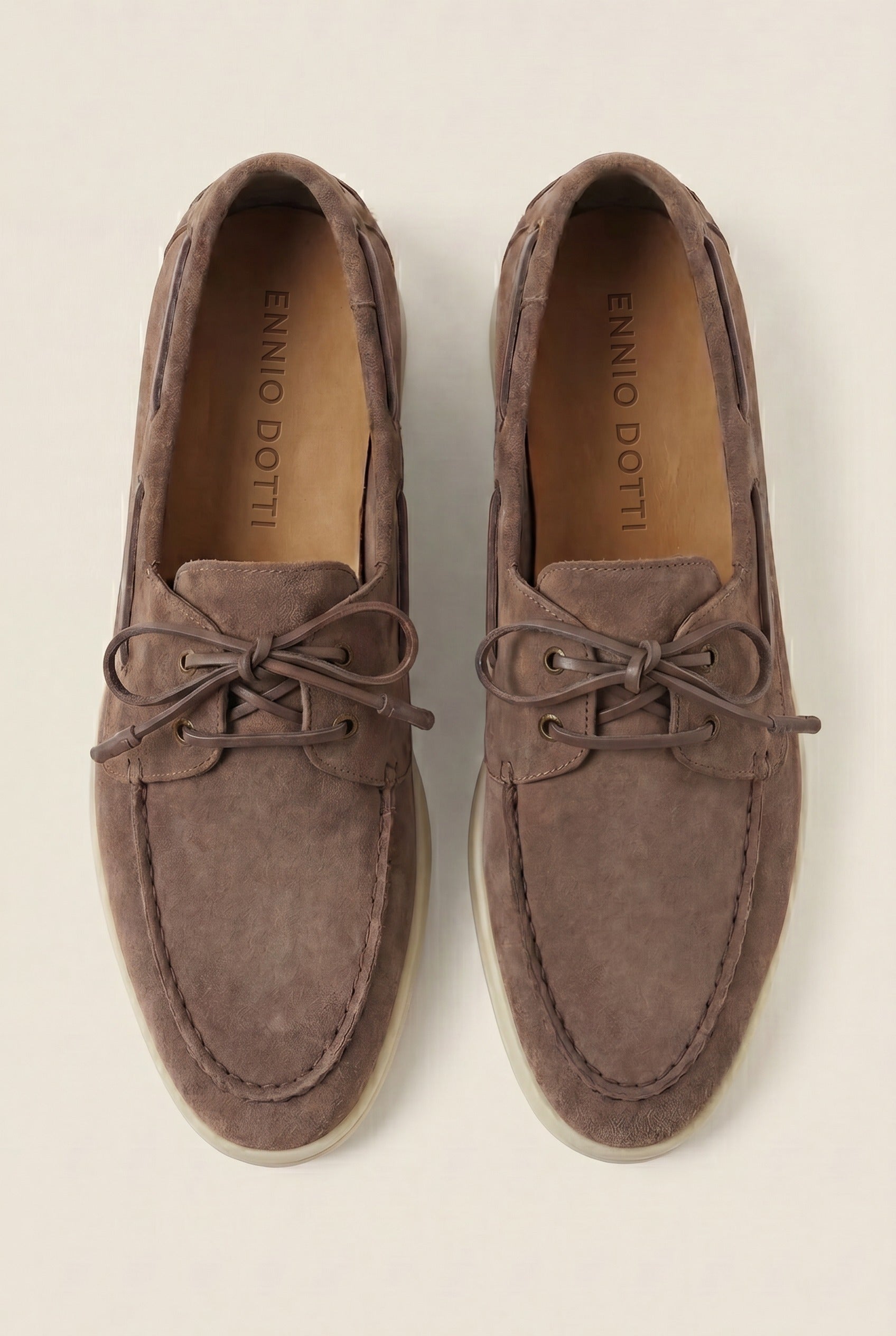 Marina Yacht Walk Suede Loafer Taupe