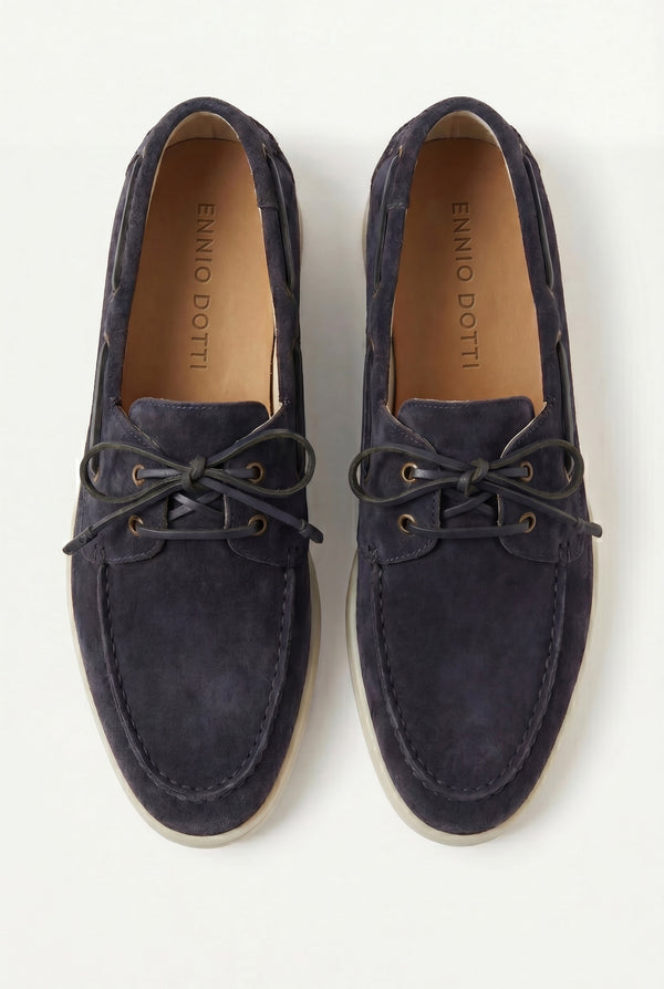 Marina Yacht Walk Suede Loafer Navy