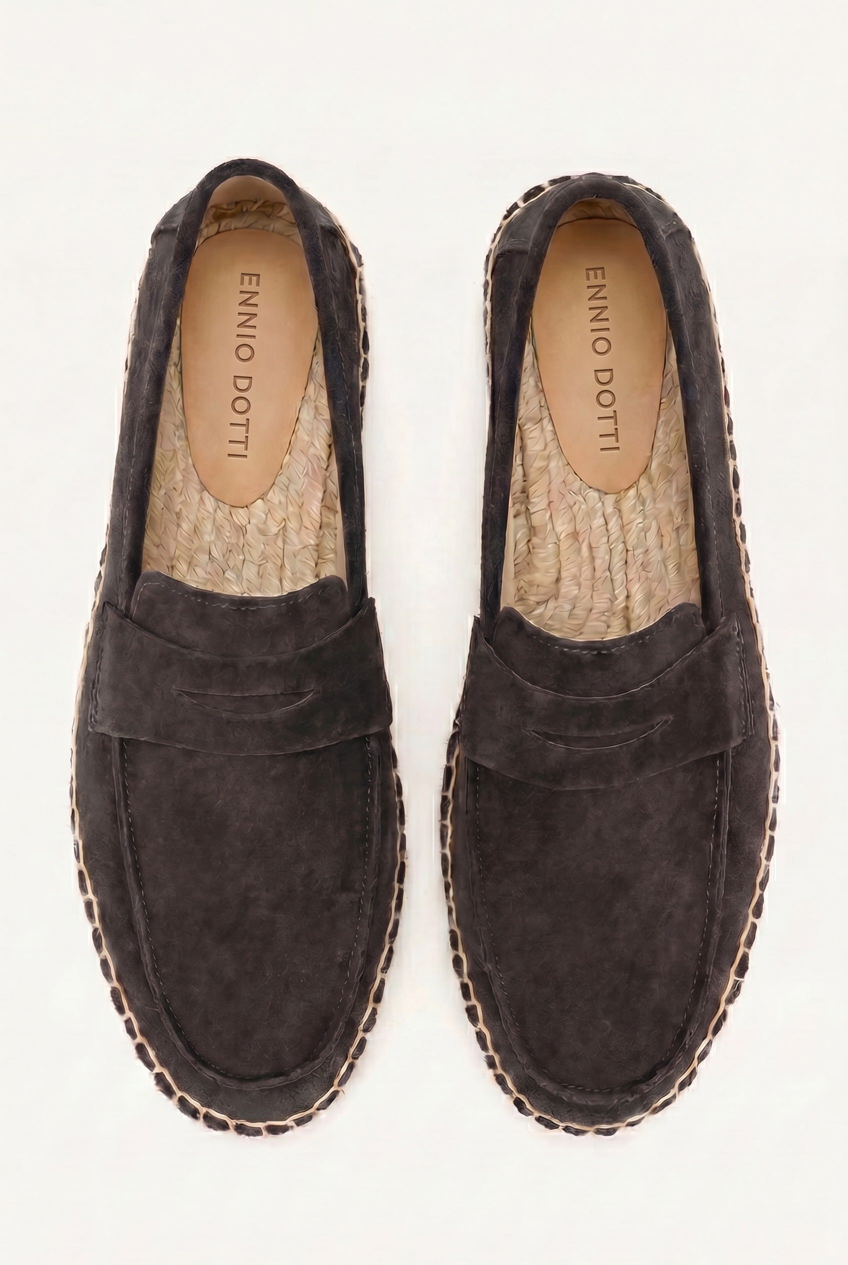 Palermo Suede Espadrille Loafer Black