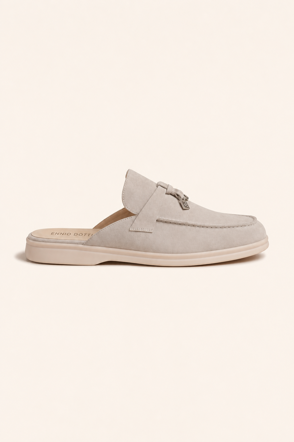 Maretti Buckle Mule Light Beige