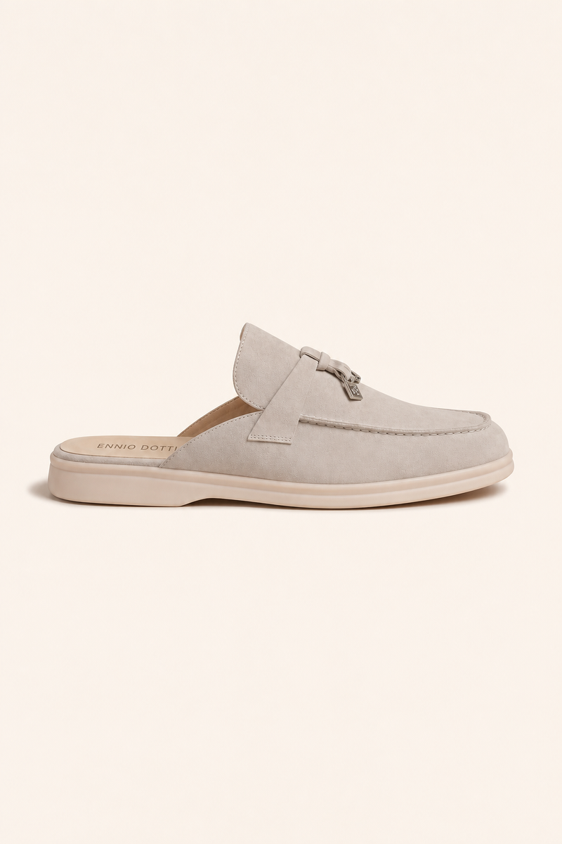 Maretti Buckle Mule Light Beige