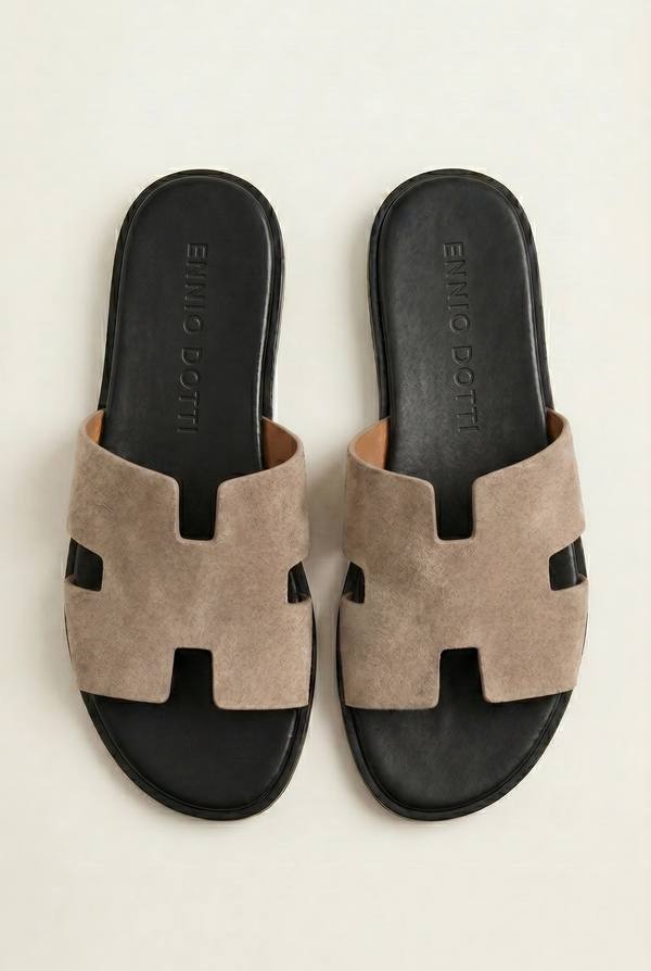 Matera Suede Sandal Taupe