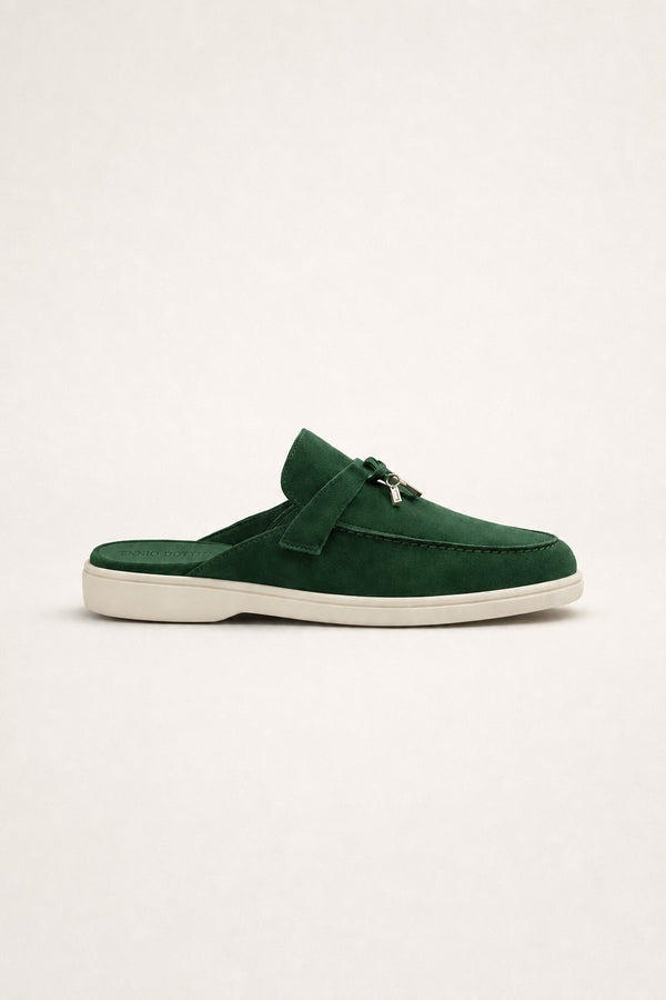 Maretti Buckle Mule Green