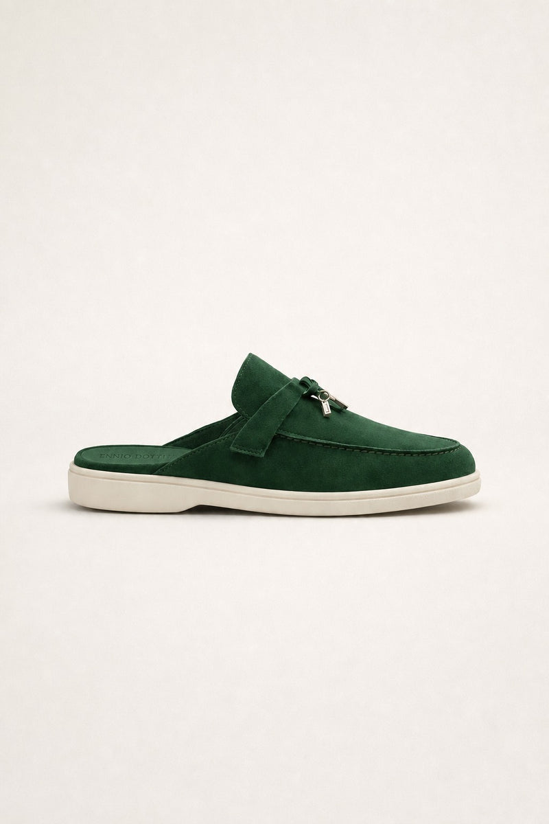 Maretti Buckle Mule Green