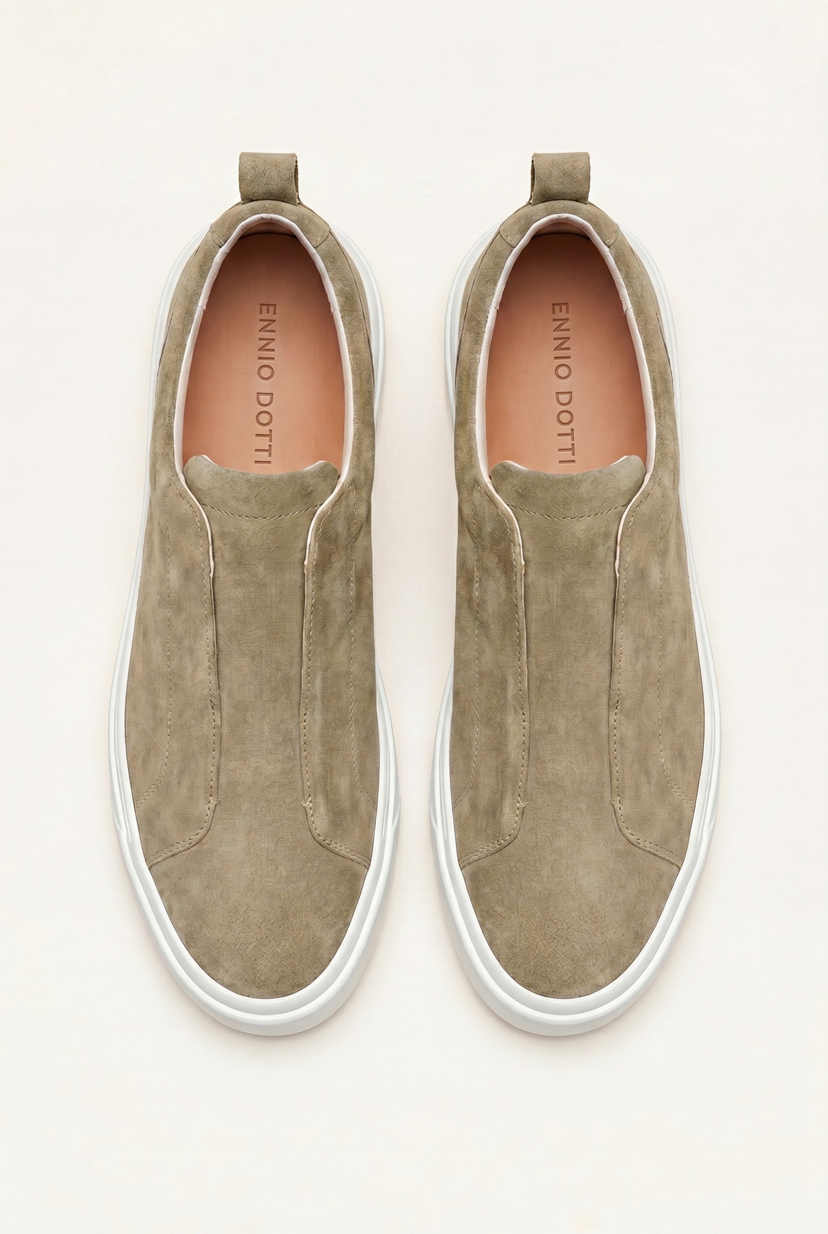 LeoMar V1 Suede Slip-On Khaki