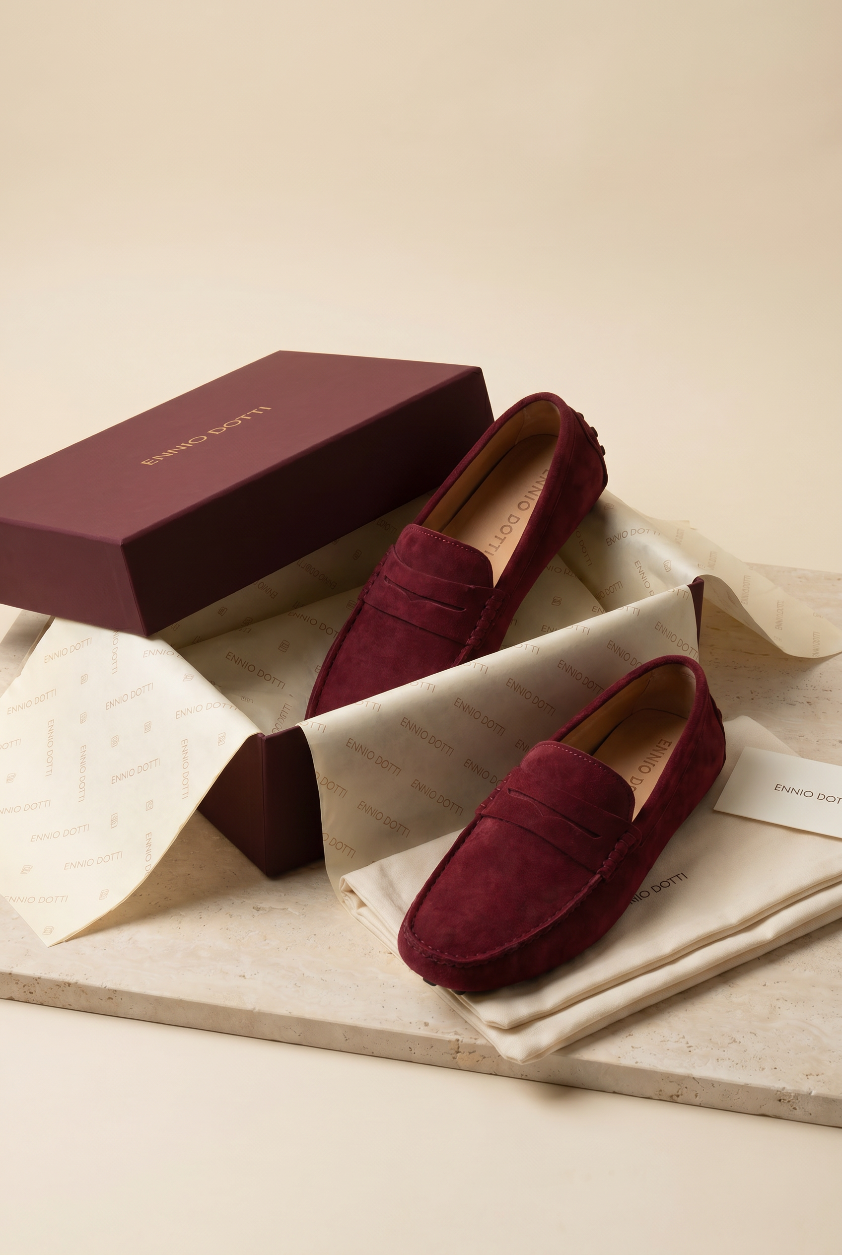 Ravino Driver Loafer Burgundy