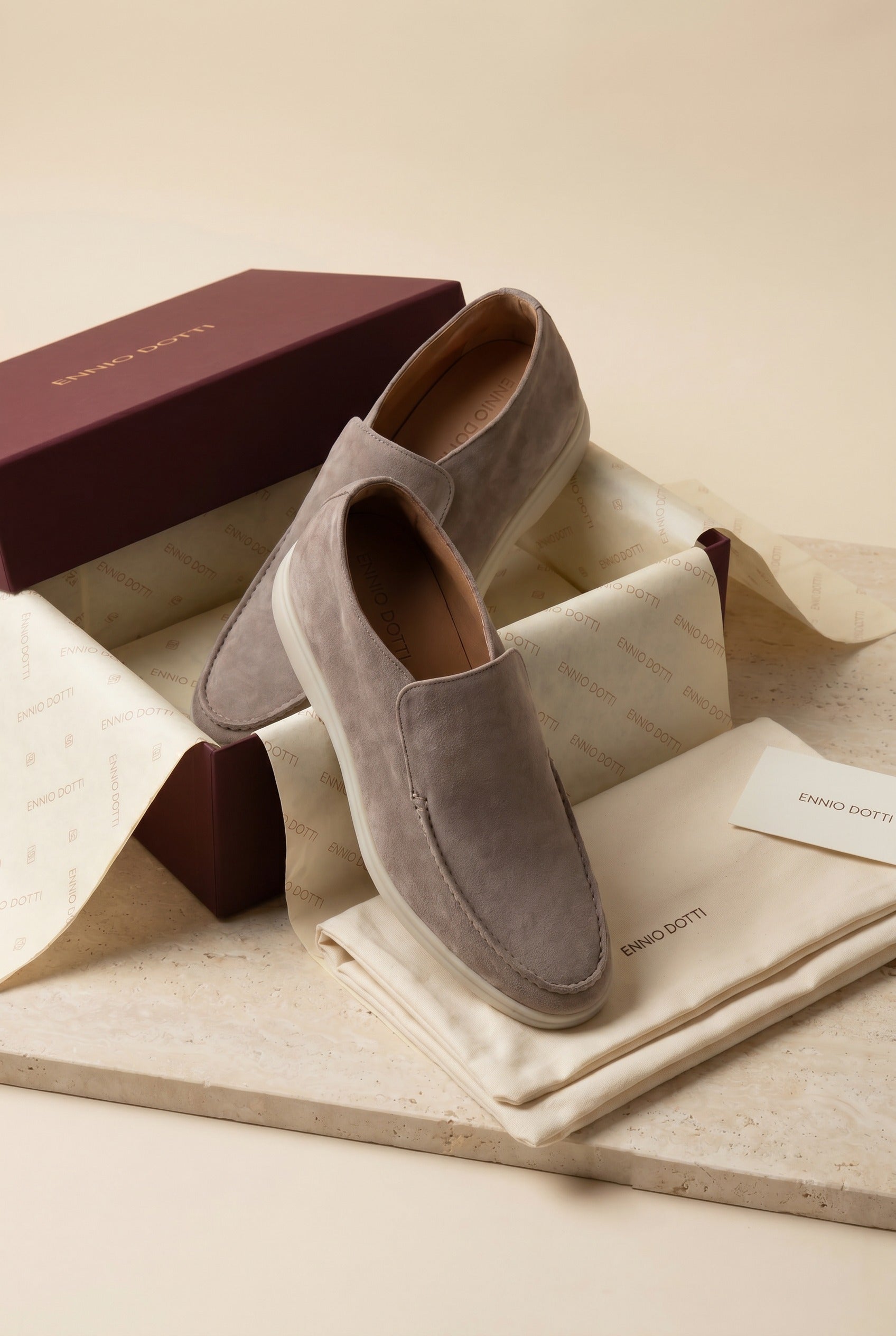 Arzano High Top Loafer Taupe
