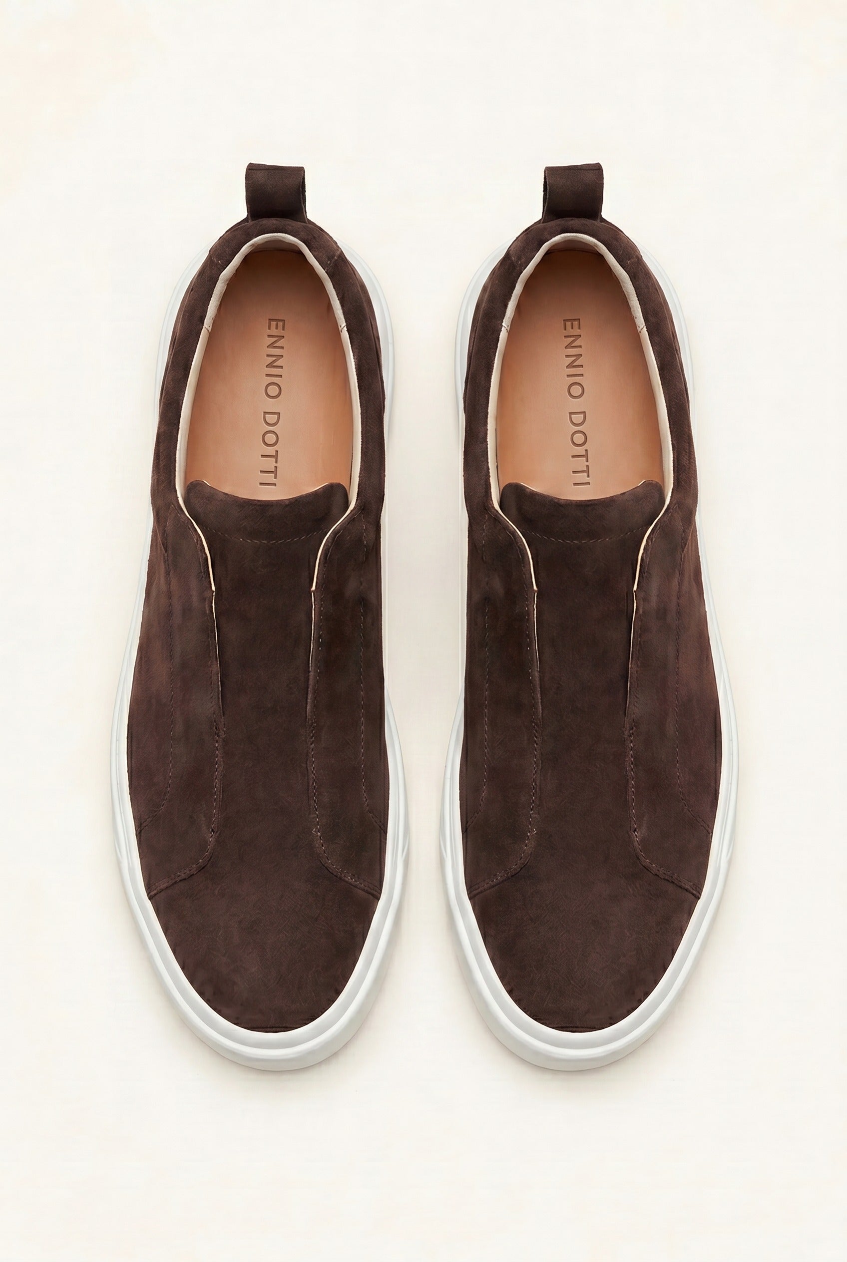 LeoMar V1 Suede Slip-On Brown