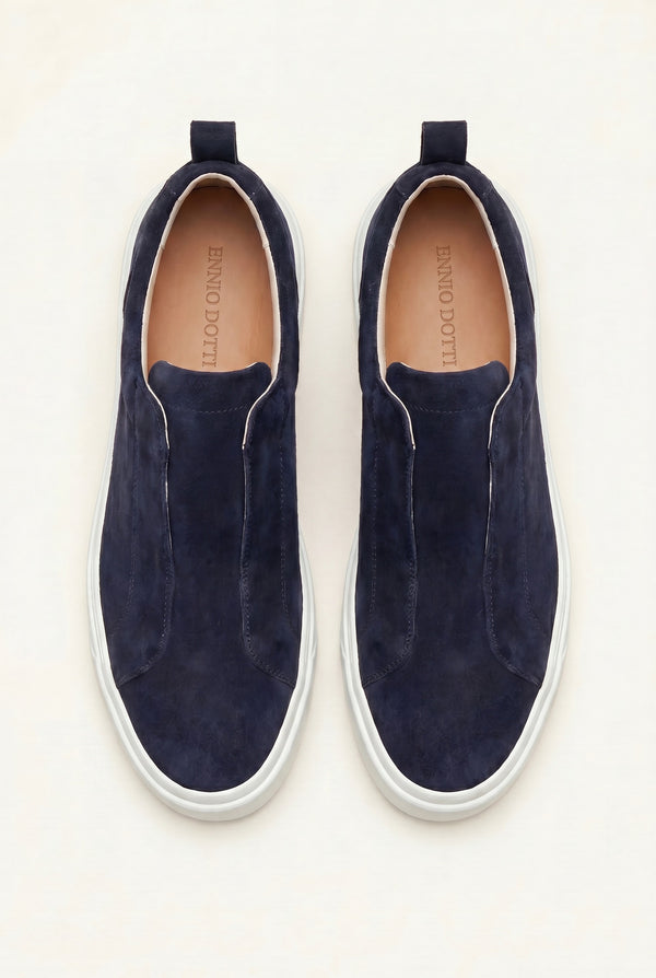 LeoMar V1 Suede Slip-On Navy