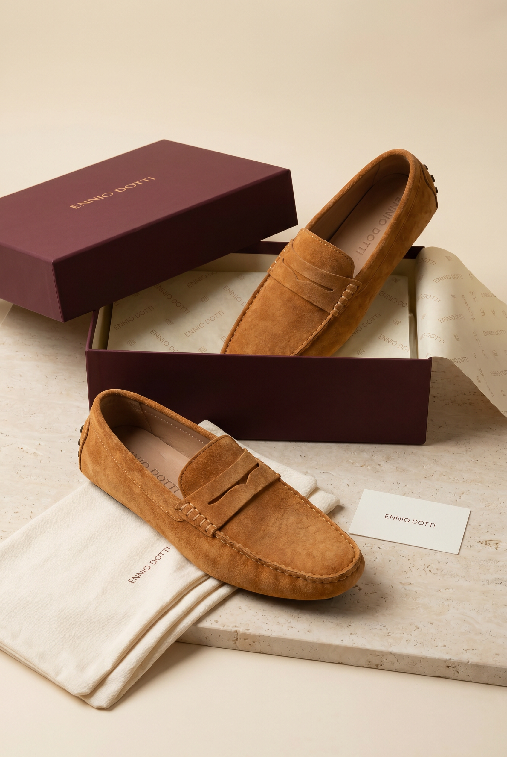 Ravino Driver Loafer Light Brown
