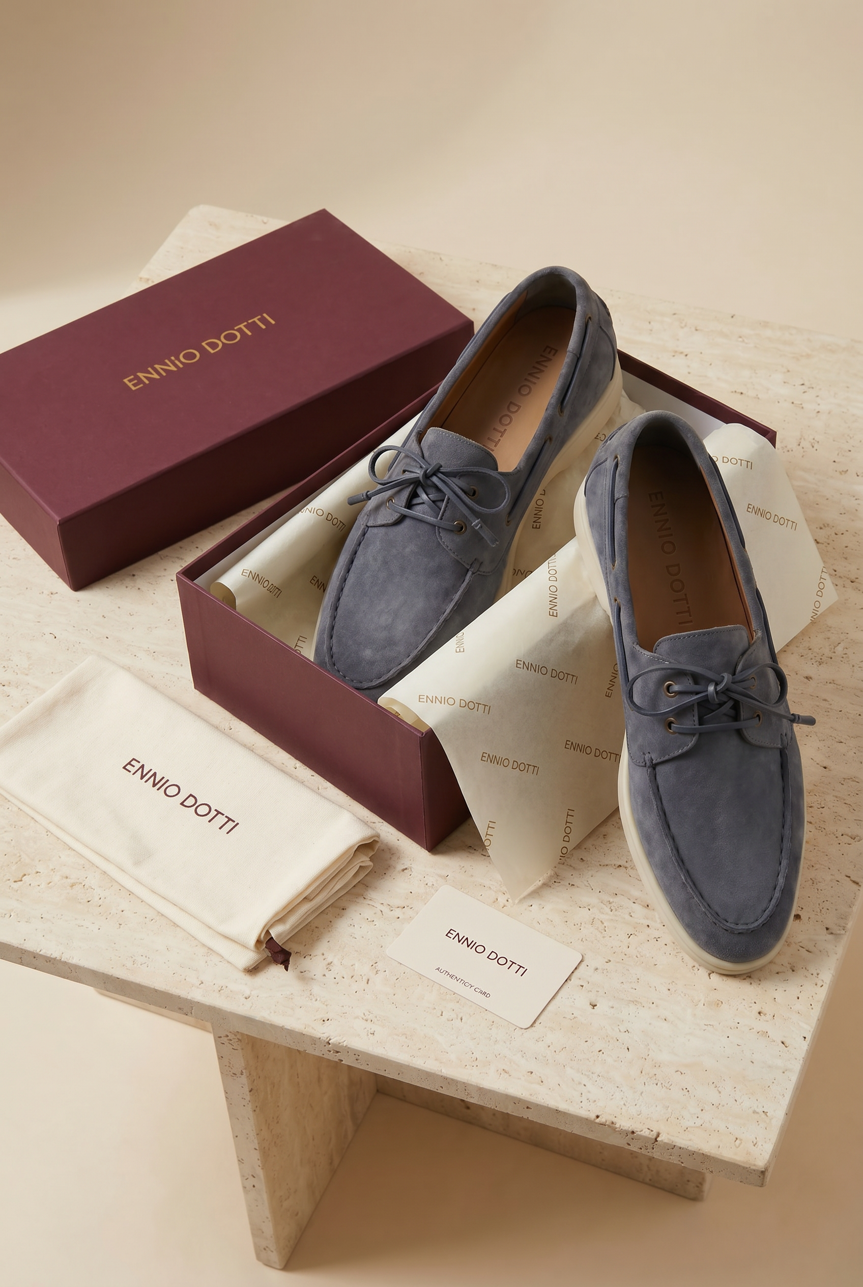 Marina Yacht Walk Suede Loafer Blue