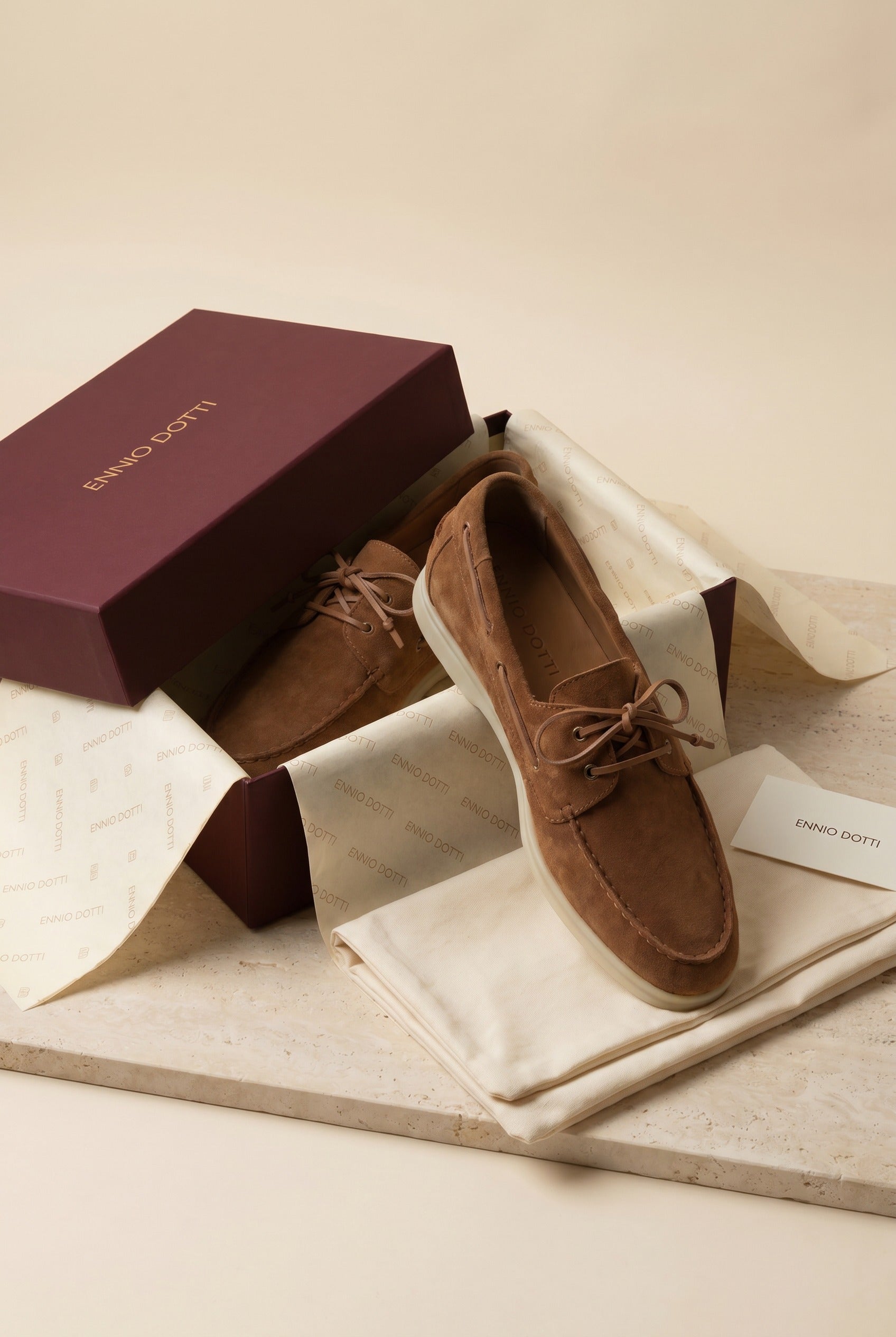 Marina Yacht Walk Suede Loafer Brown