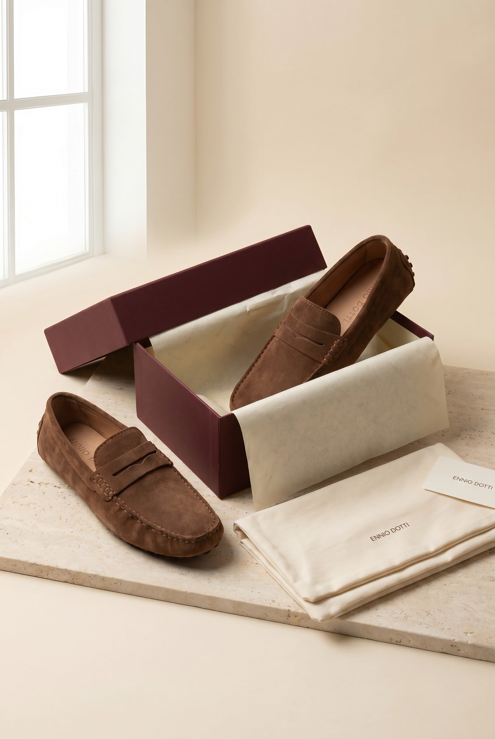 Ravino Driver Loafer Brown