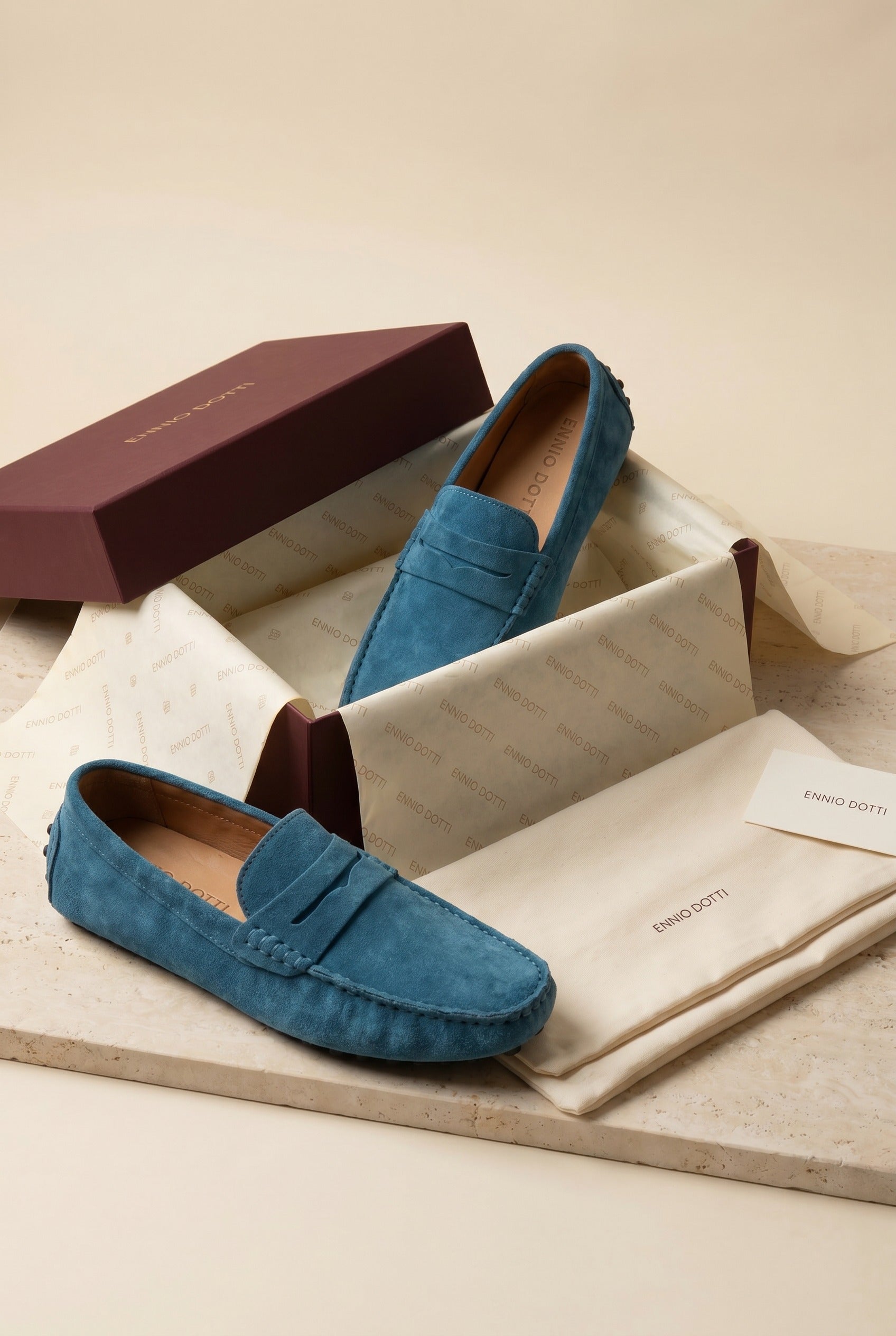 Ravino Driver Loafer Teal