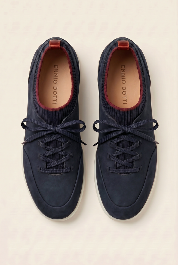Solano Suede Slip-On Navy