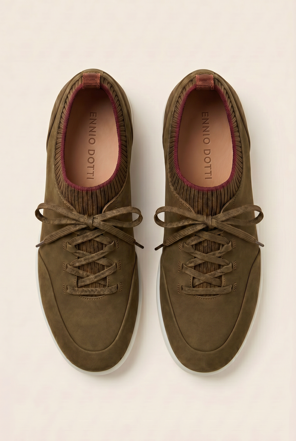 Solano Suede Slip-On Olive