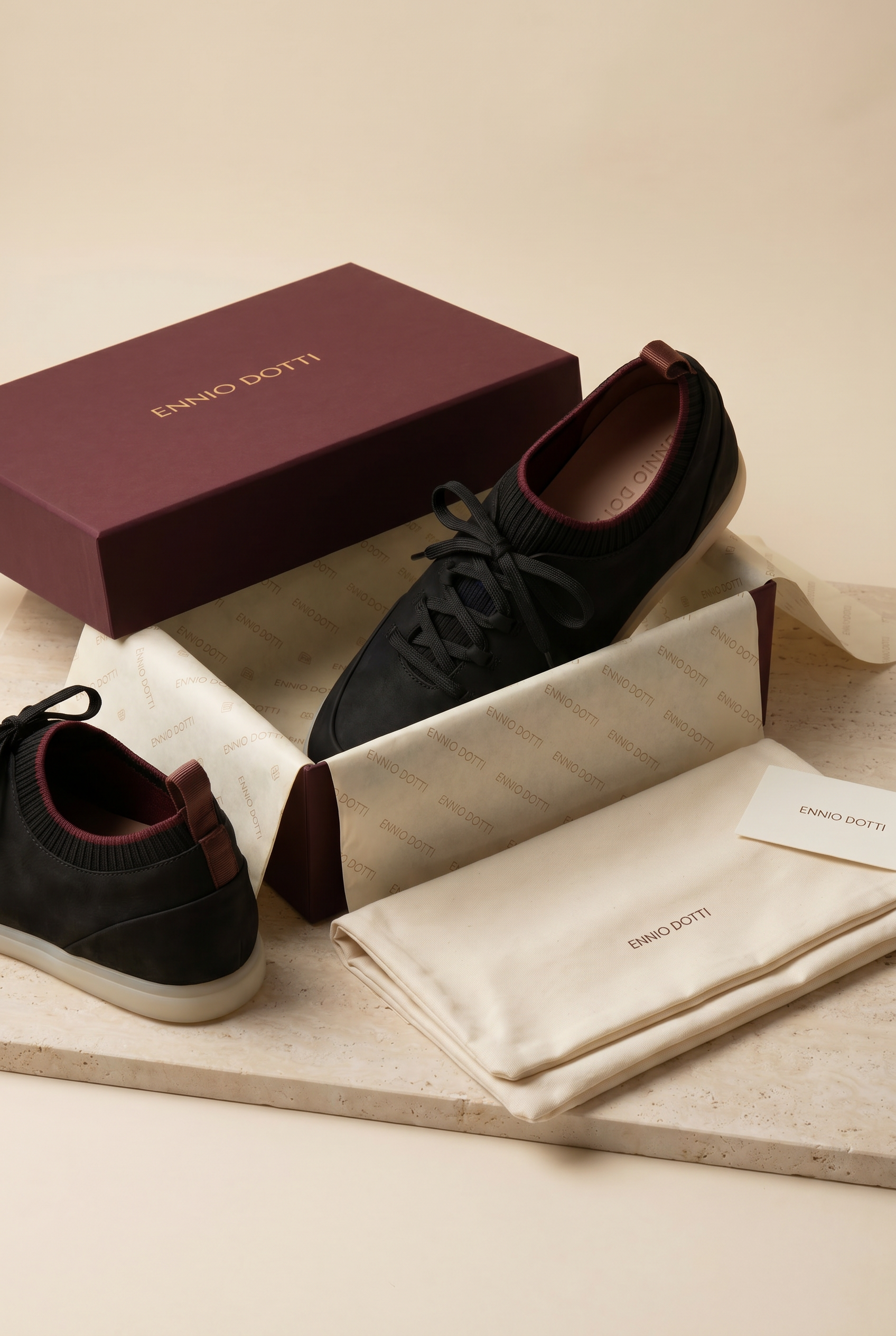 Solano Suede Slip-On Black