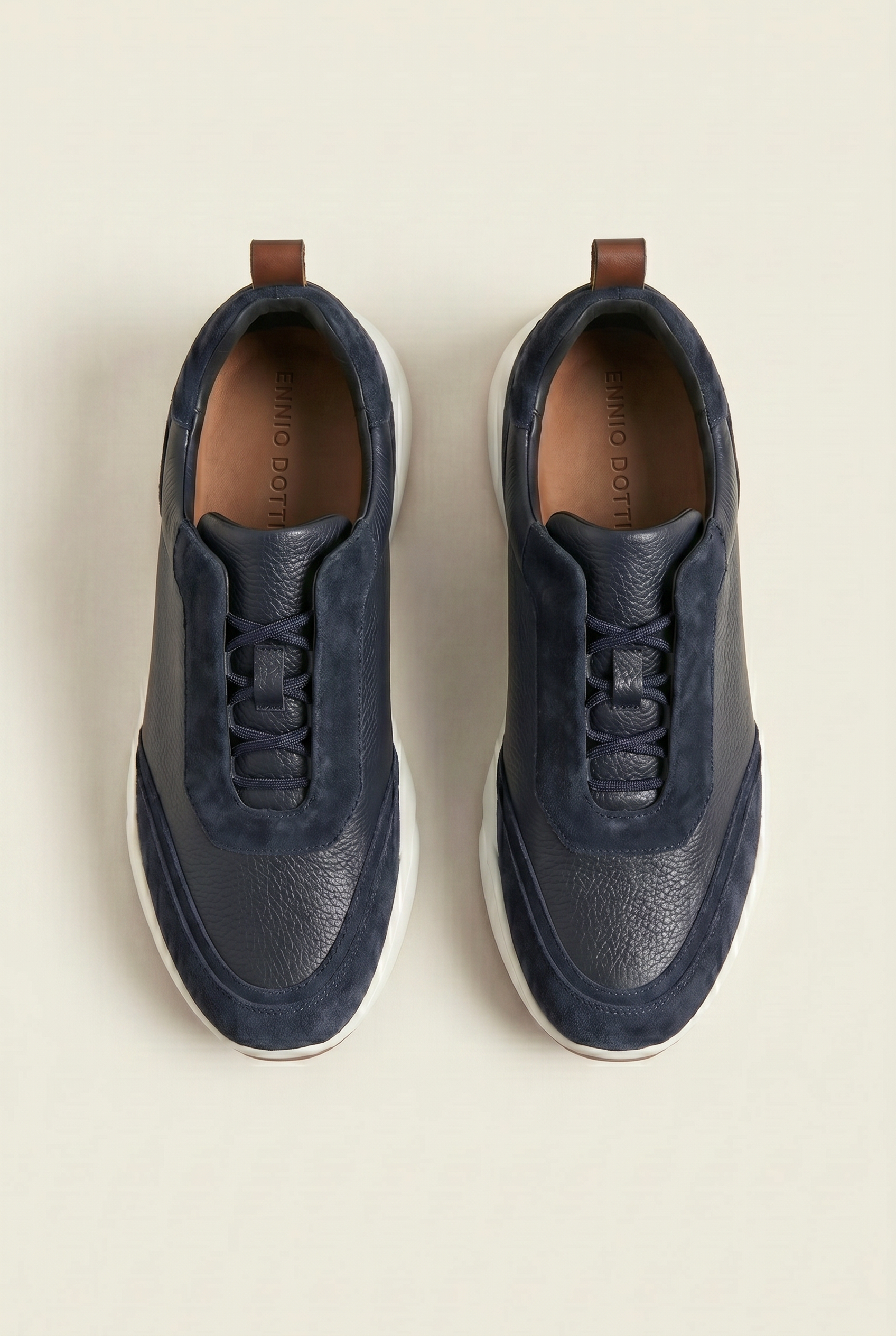 Solano Leather Slip-On Navy