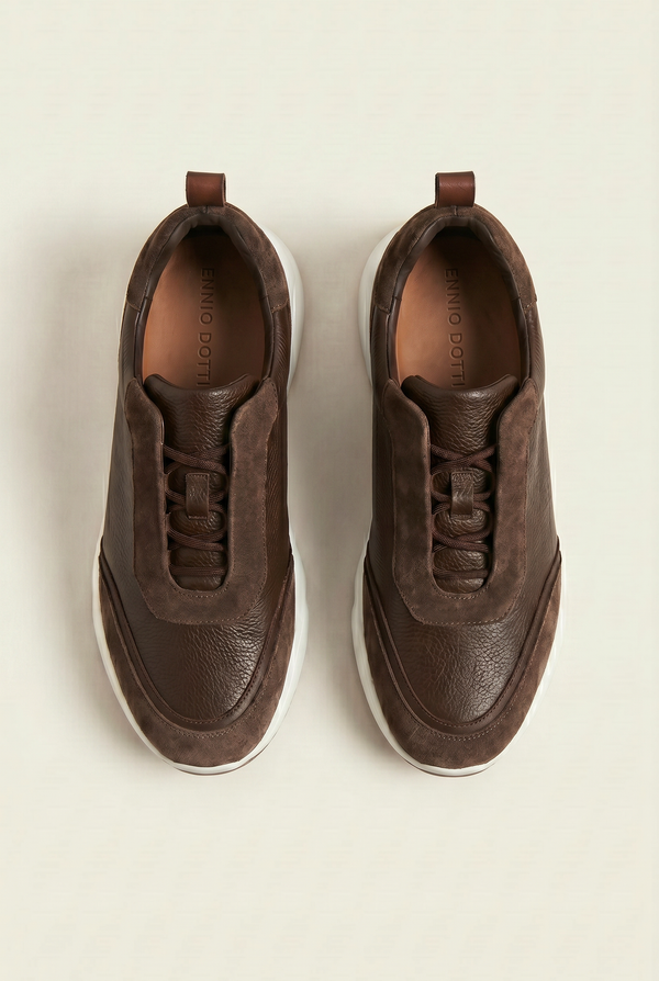 Solano Leather Slip-On Dark Brown