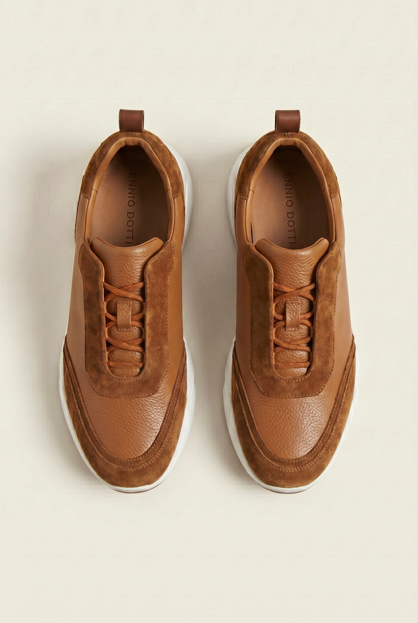 Solano Leather Slip-On Caramel Brown