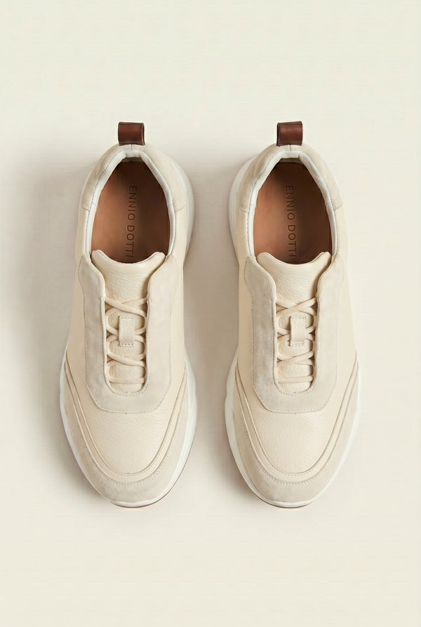 Solano Leather Slip-On Cream