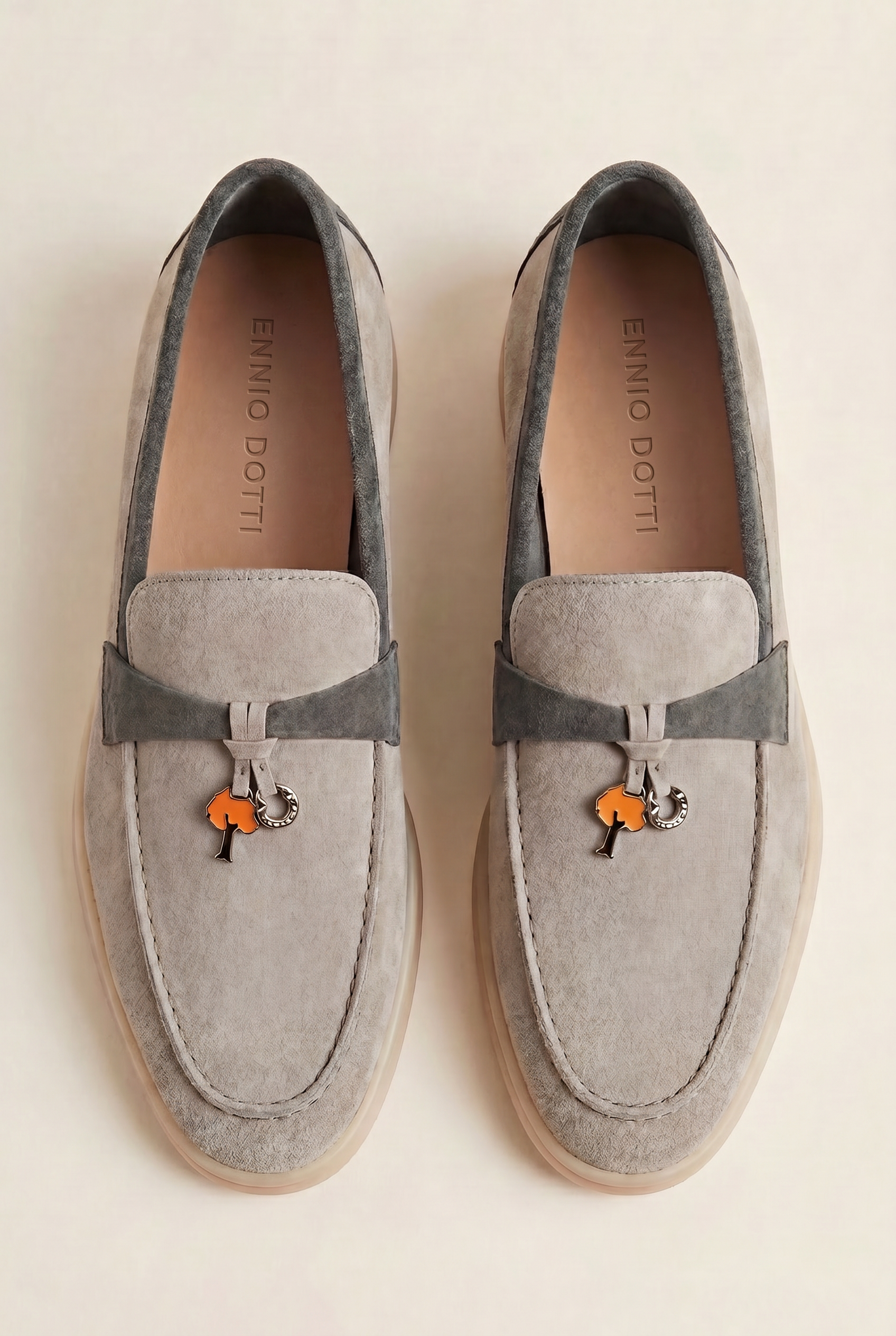 Avenza Buckle Loafer Light Grey