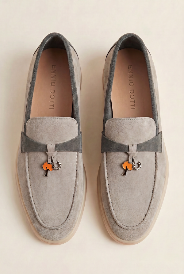 Avenza Buckle Loafer Light Grey