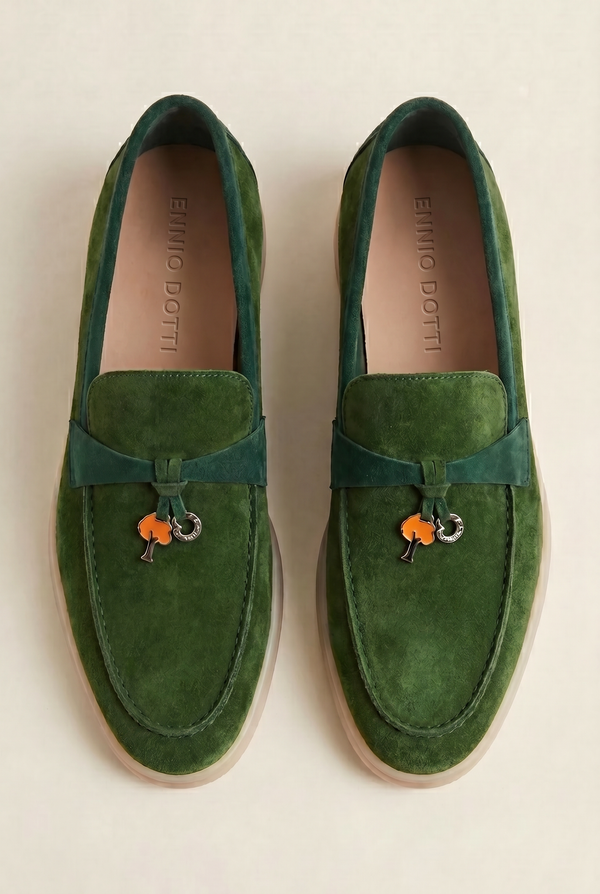 Avenza Buckle Loafer Forest Green