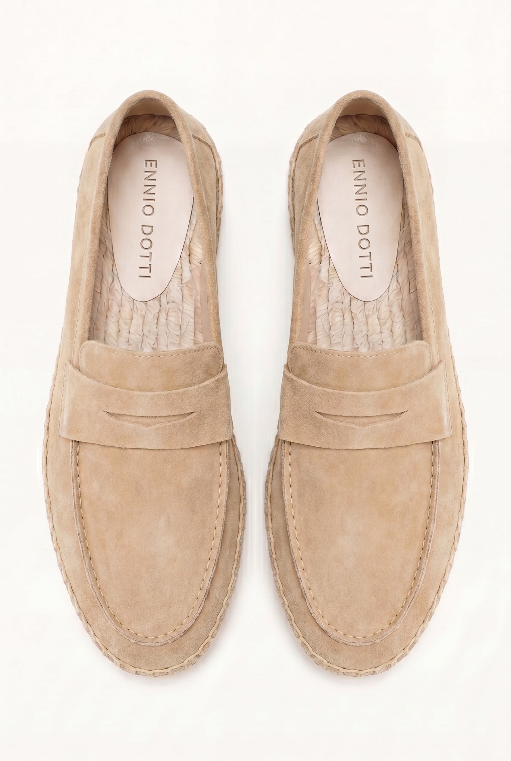 Palermo Suede Espadrille Loafer Beige