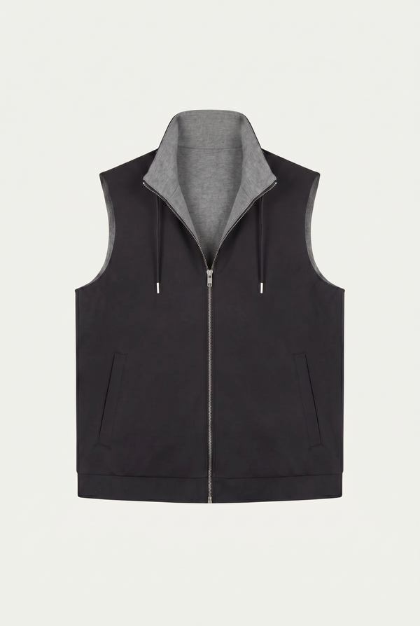 Ennio Reversible Vest Black