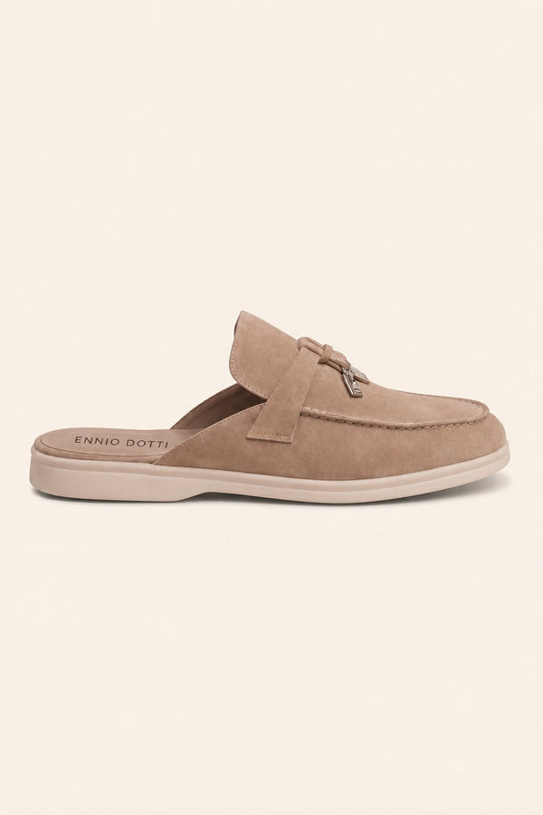 Maretti Buckle Mule Beige