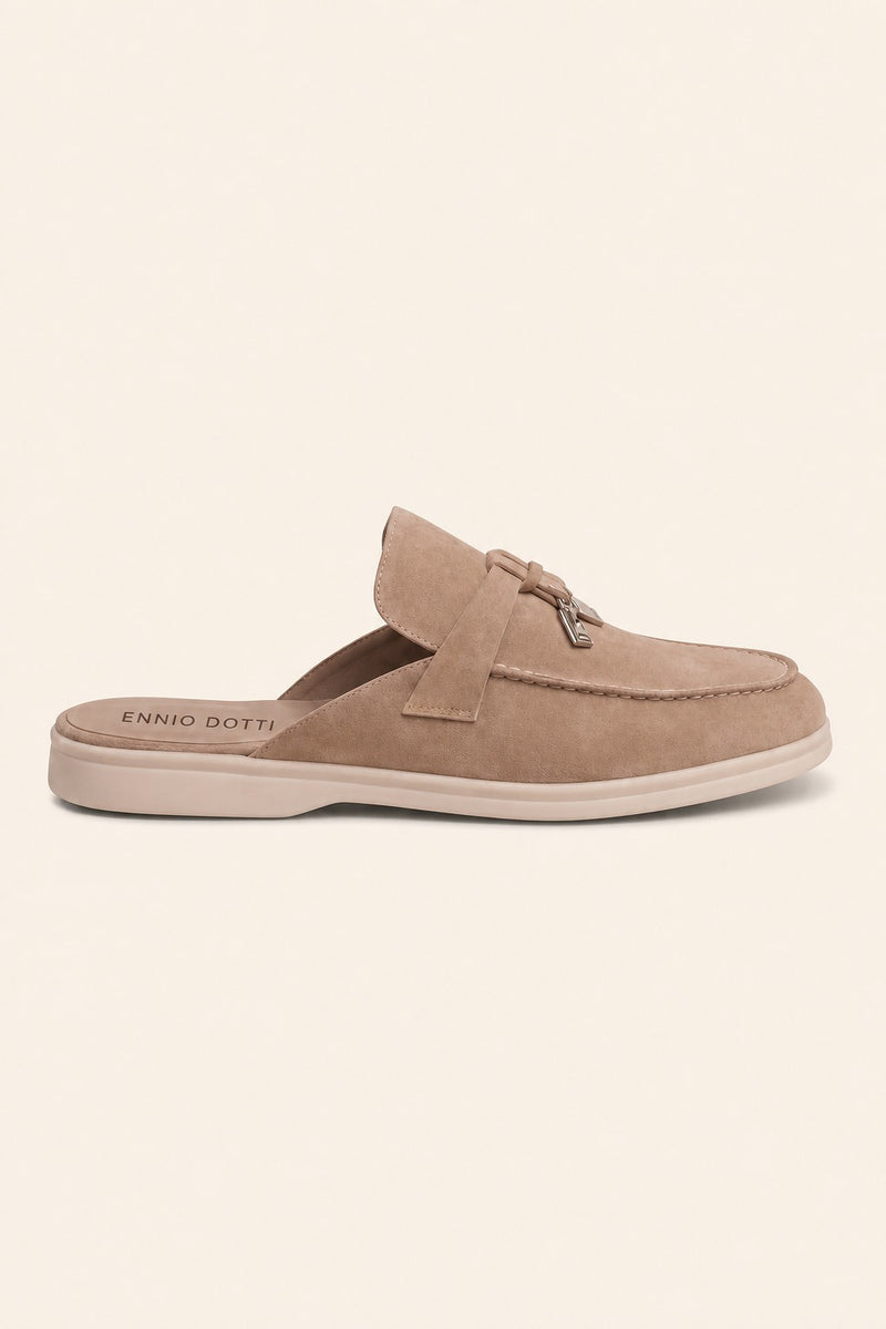 Maretti Buckle Mule Beige
