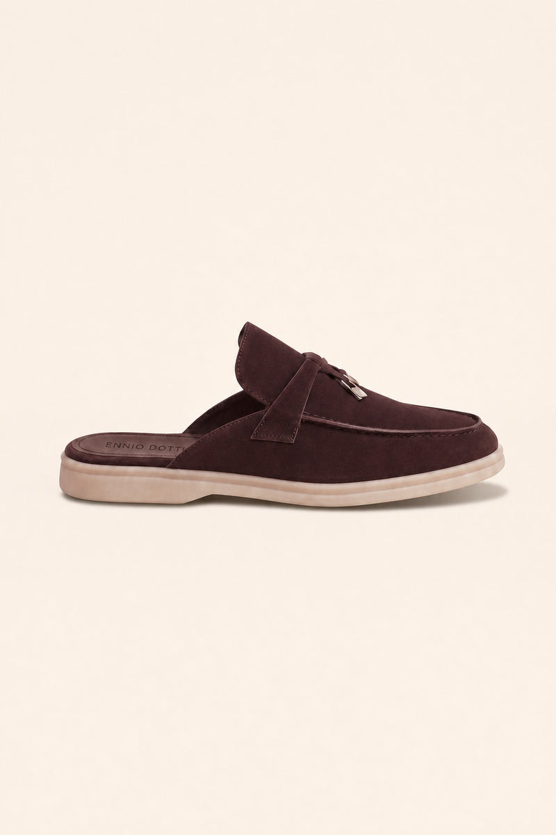 Maretti Buckle Mule Burgundy