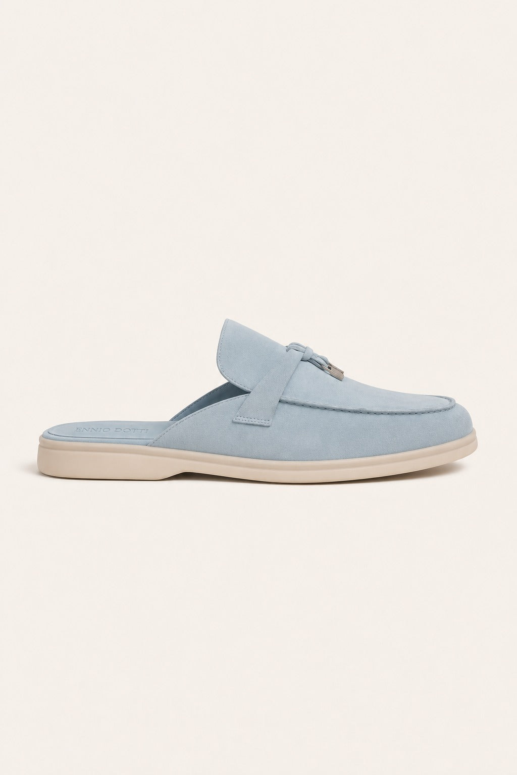 Maretti Buckle Mule Light Blue