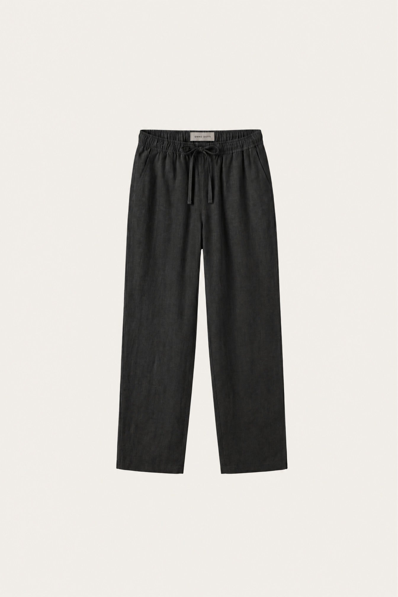 Catania Linen Pantalon Black