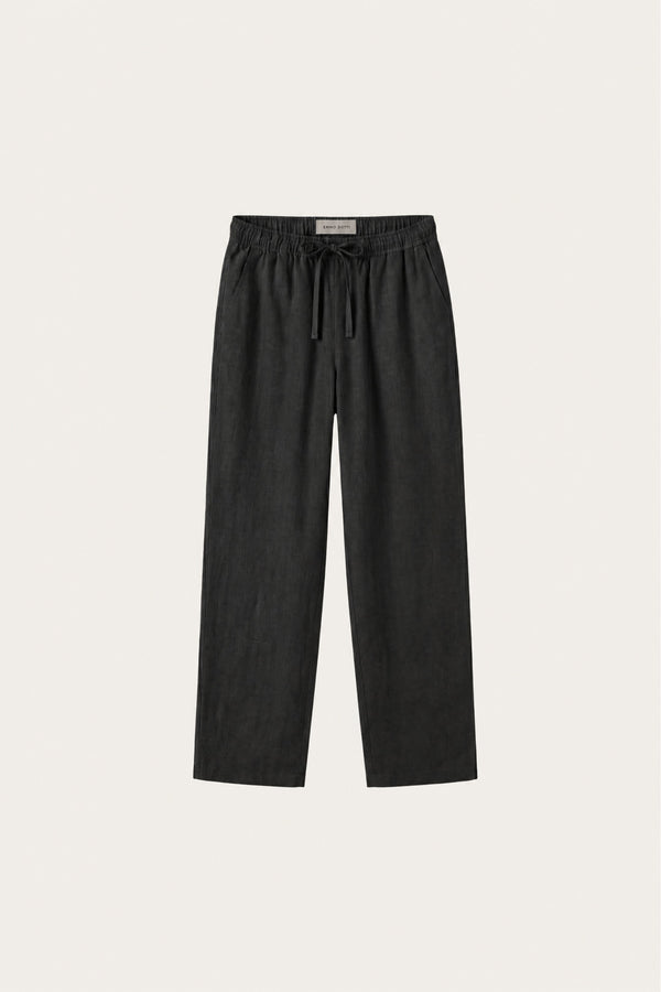 Catania Linen Pantalon Black