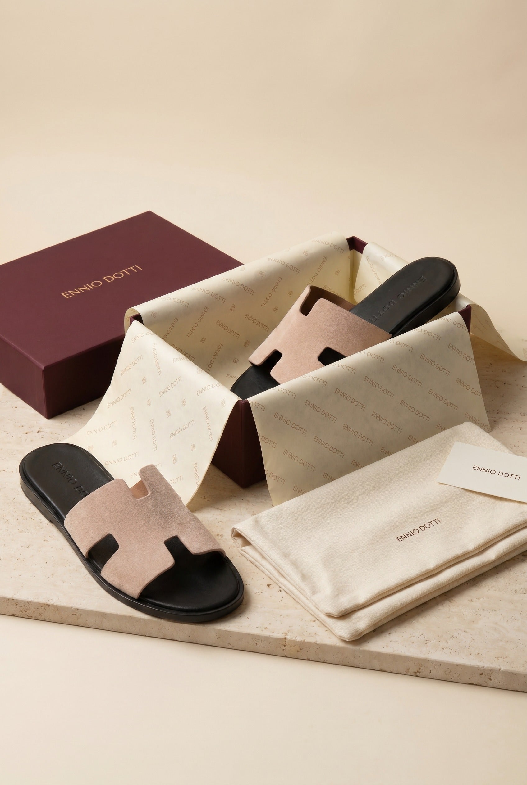 Matera Suede Sandal Beige