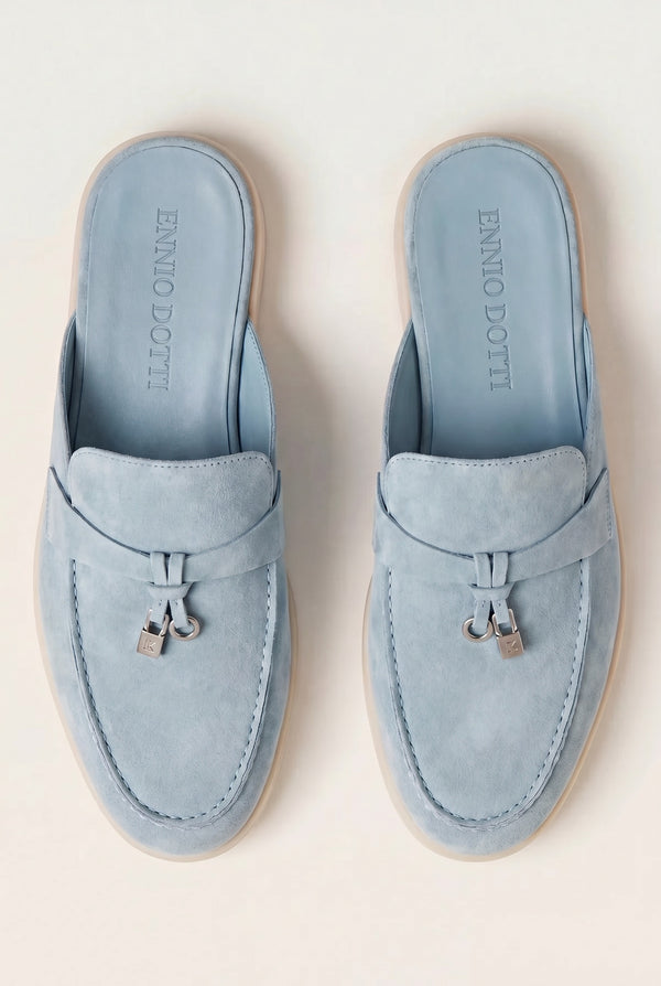 Maretti Buckle Mule Light Blue